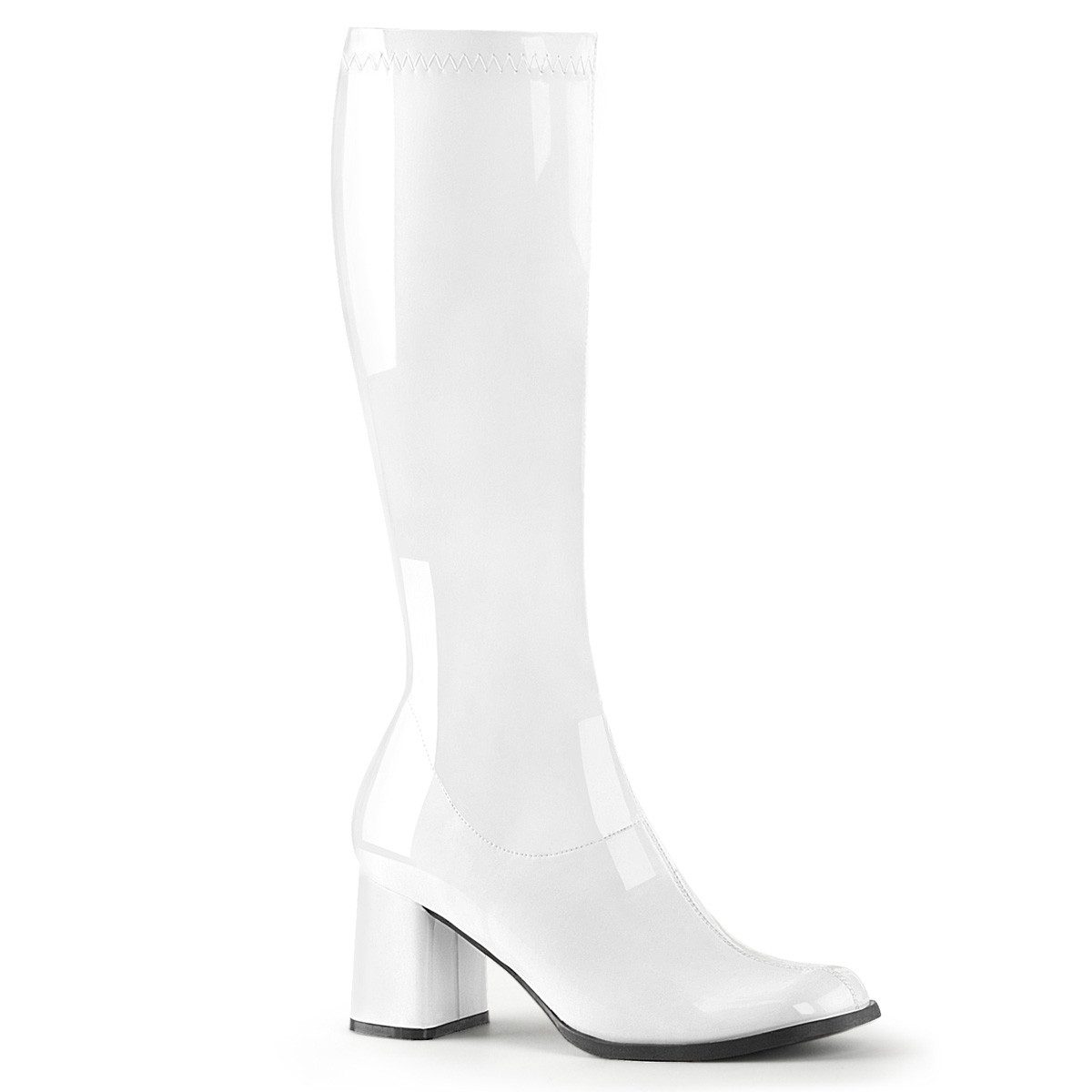 Funtasma Sale GOGO-300 bequeme Funtasma Damen Stretchstiefel Boots weiß Lack 41 High-Heel-Stiefel