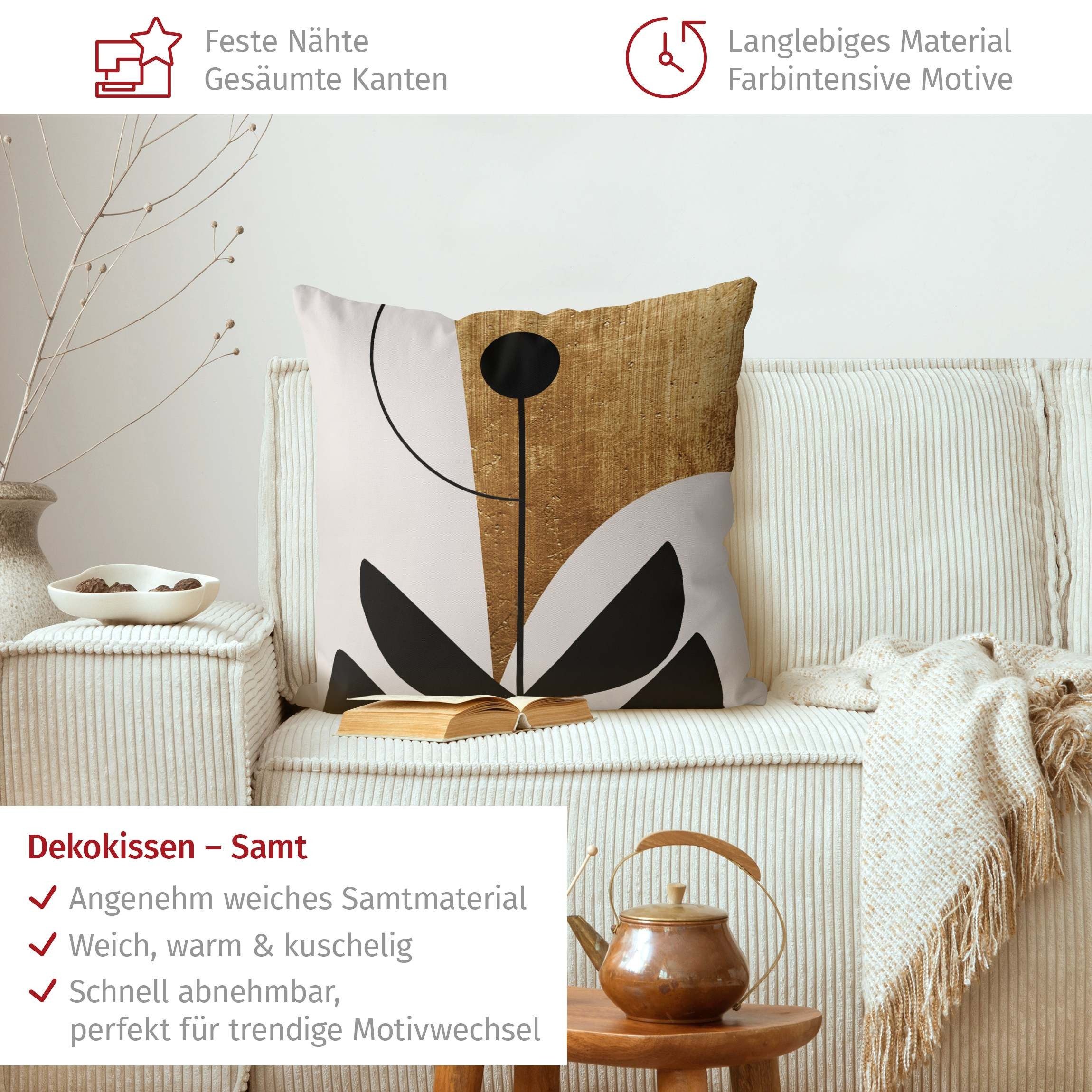 Bilderdepot24 Dekokissen drinnen Kissenhülle/ Sofakissen/ Zierkissen Kissenhülle gold originell, Bezug mit / ohne Füllung Zierkissen Outdoor Sofa Bett