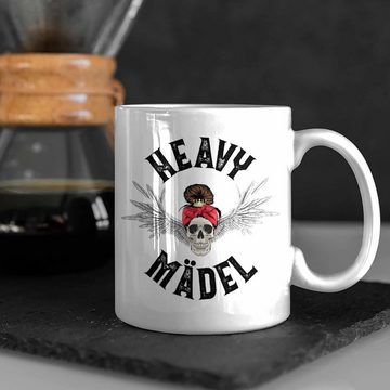 Trendation Tasse Trendation - Heavy Metal Mädel Geschenk Frauen Tasse Death Metal Becher Metalfal Rocker Biker Geschenkidee