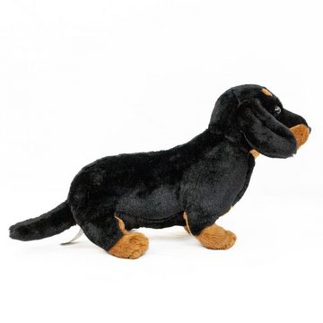 Teddys Rothenburg Kuscheltier Kuscheltier Hund Dackel 30 cm schwarz-braun Plüschhund