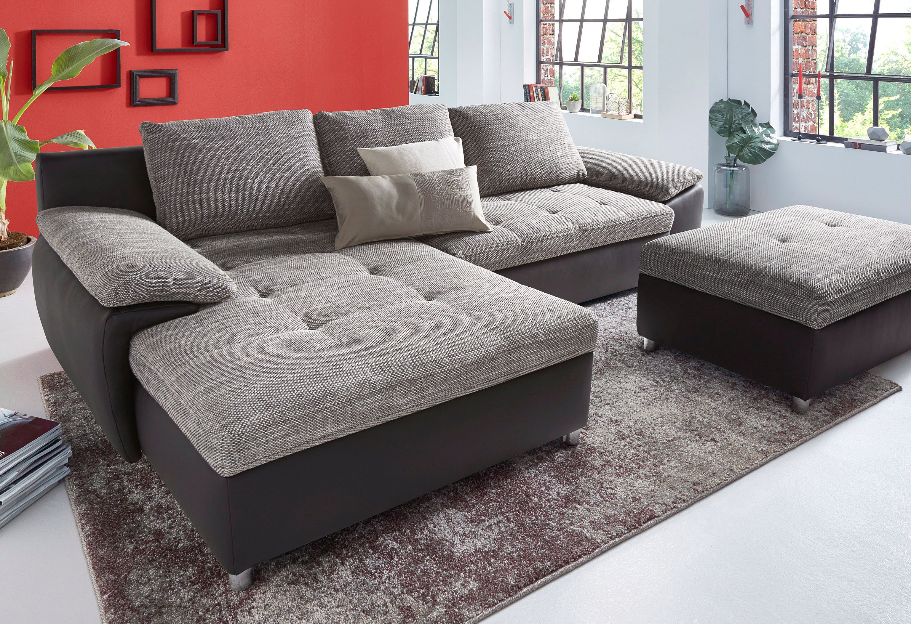 sit&more Ecksofa Labene L-Form, wahlweise mit Bettfunktion und Bettkasten, auch als XXL-Variante