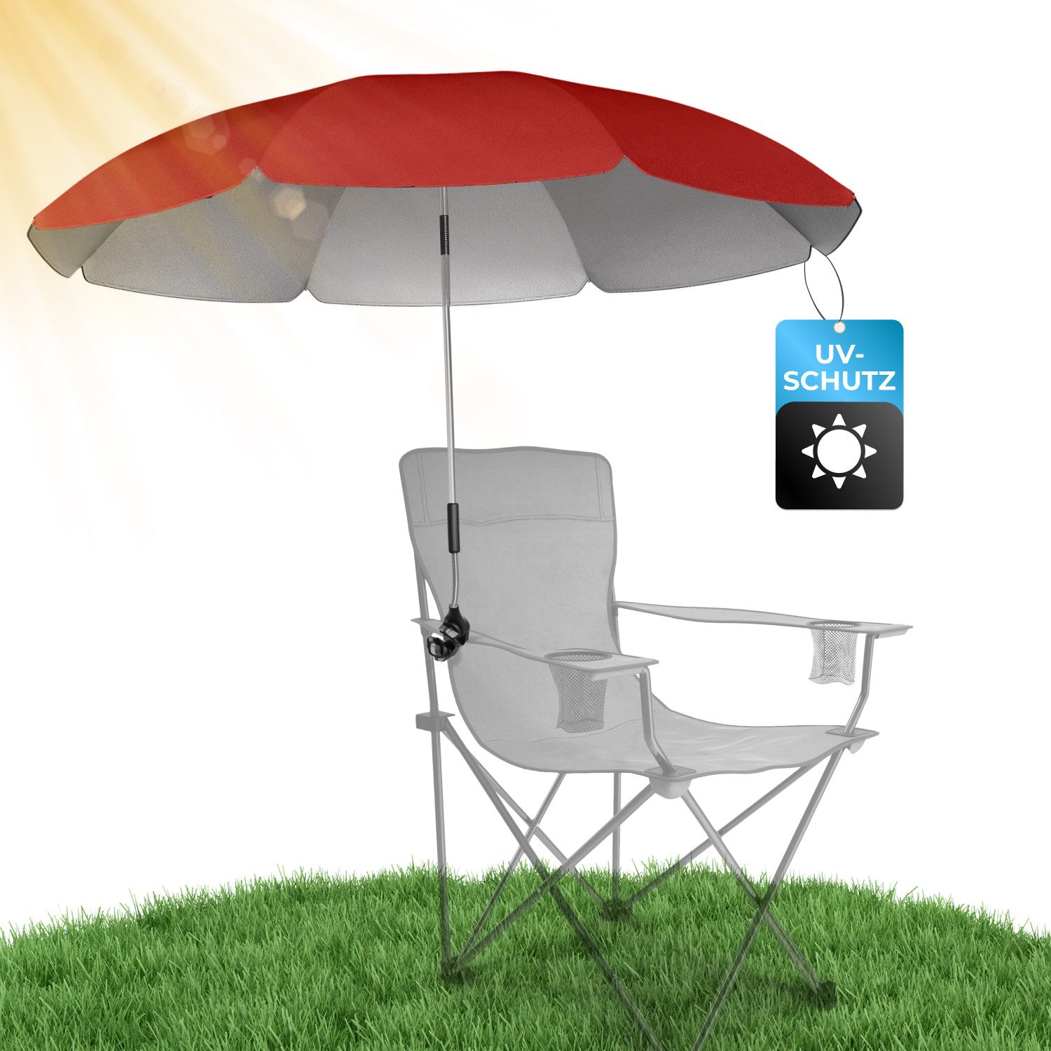 Styngard Sonnenschirm Stuhl Sonnenschirm für Liegestuhl günstig online kaufen