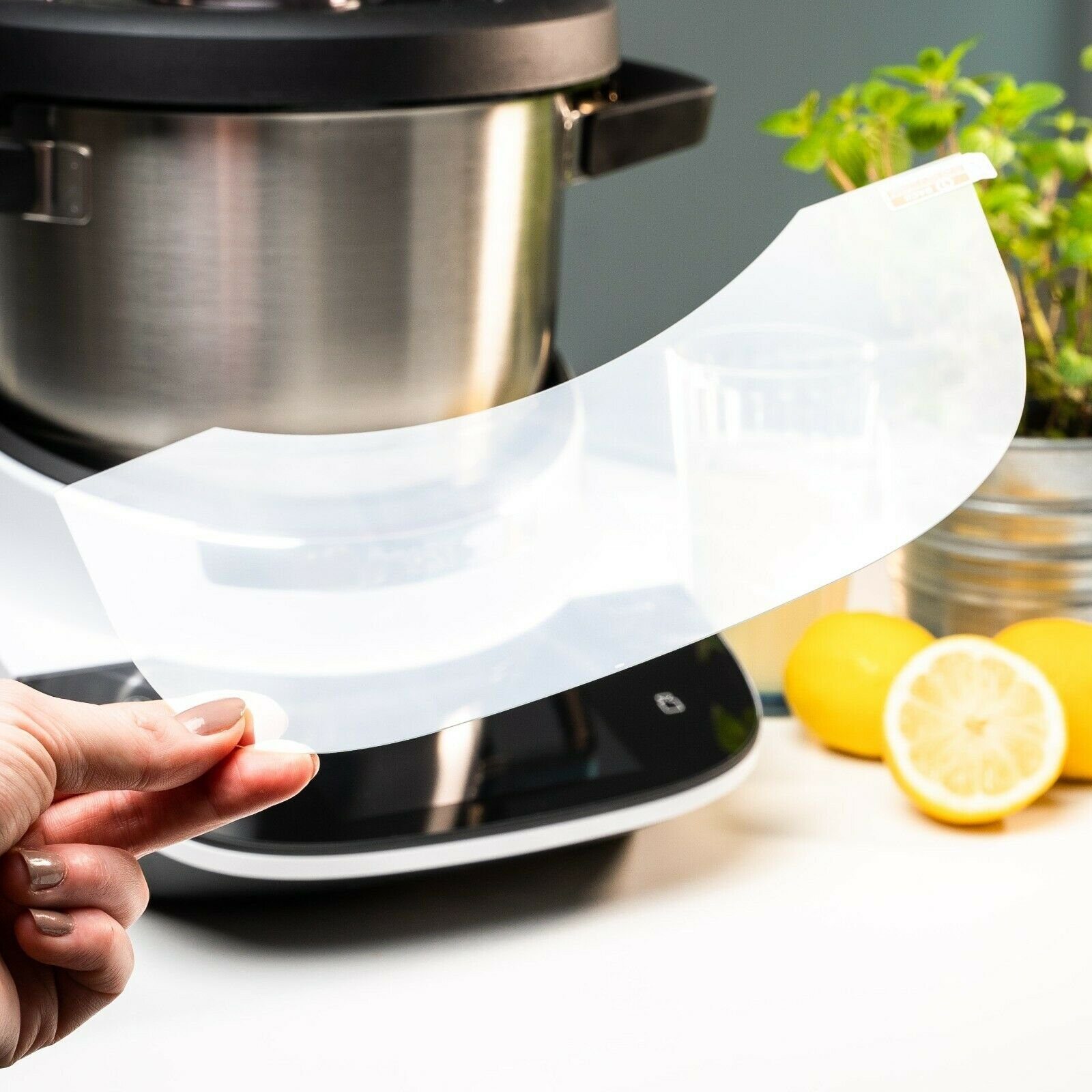 Mixcover Küchenmaschinen-Adapter mixcover Displayschutz Schutzglas Screenprotector für Bosch Cookit Schutzfolie