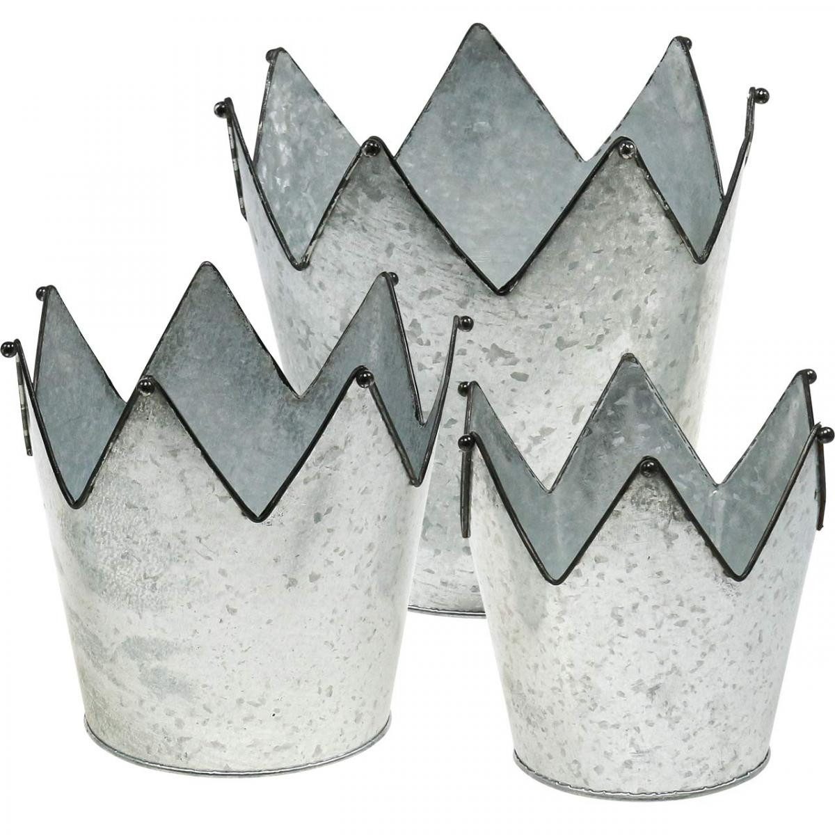 Viana Übertopf Übertopf Set Krone Metall günstig online kaufen