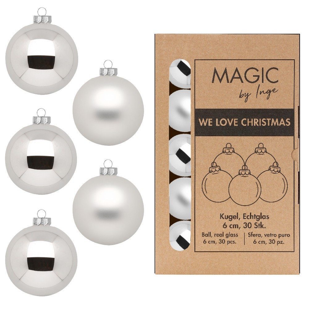 MAGIC by Inge Weihnachtsbaumkugel, Weihnachtskugeln Glas 6cm 30 Stück - Fro günstig online kaufen