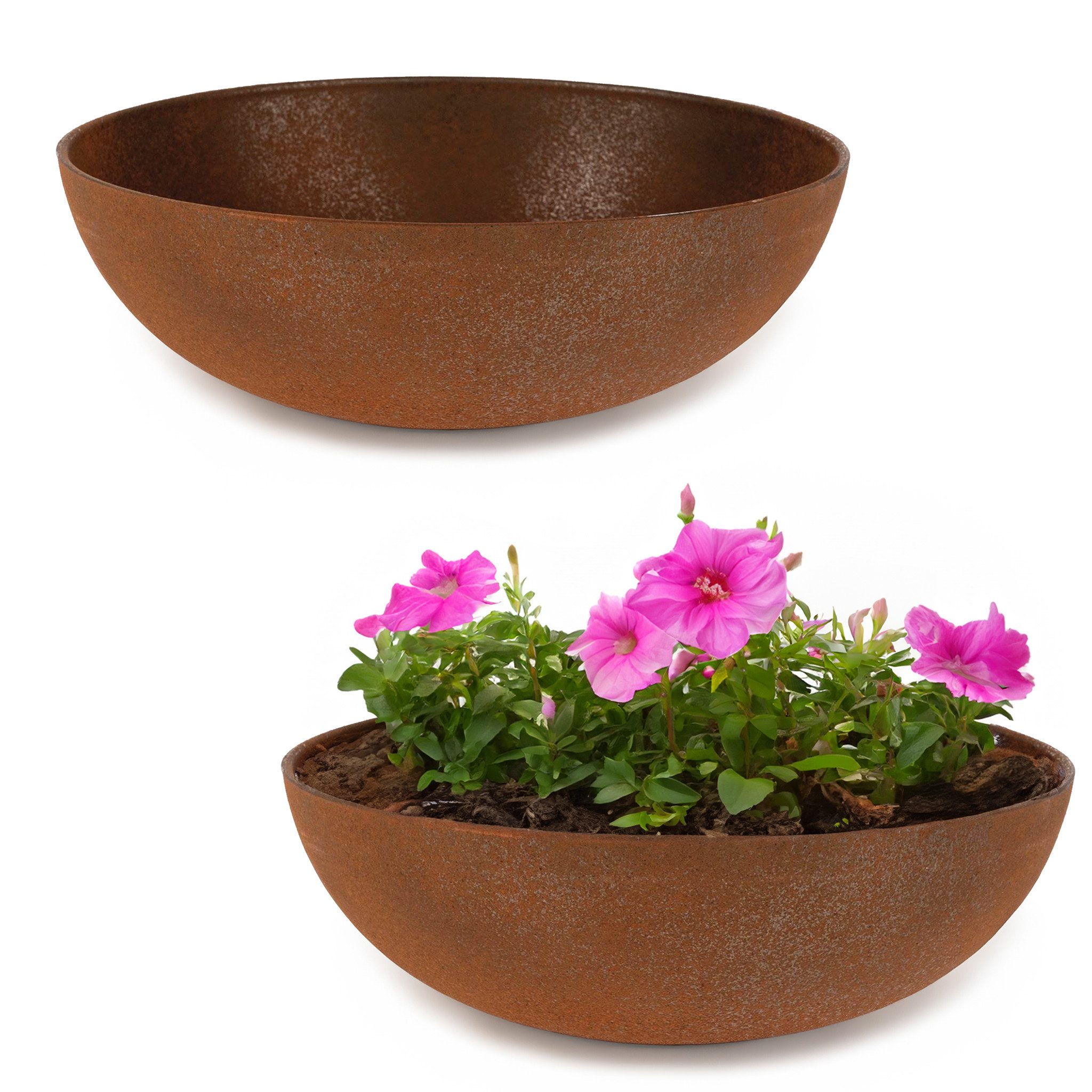 matches21 HOME & HOBBY Blumentopf Runde günstig online kaufen