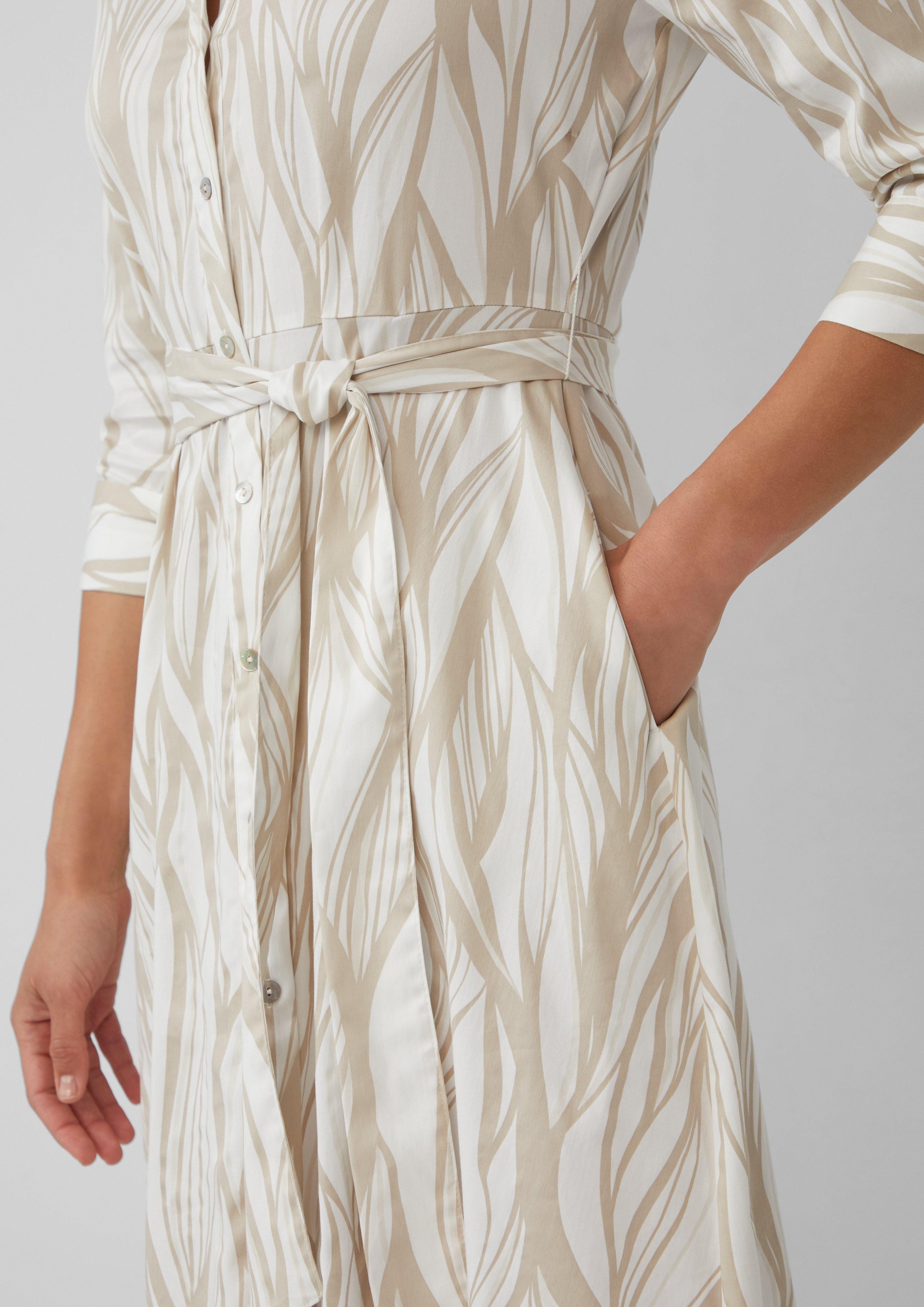 s.Oliver BLACK LABEL Maxikleid Hemdblusenkleid aus günstig online kaufen