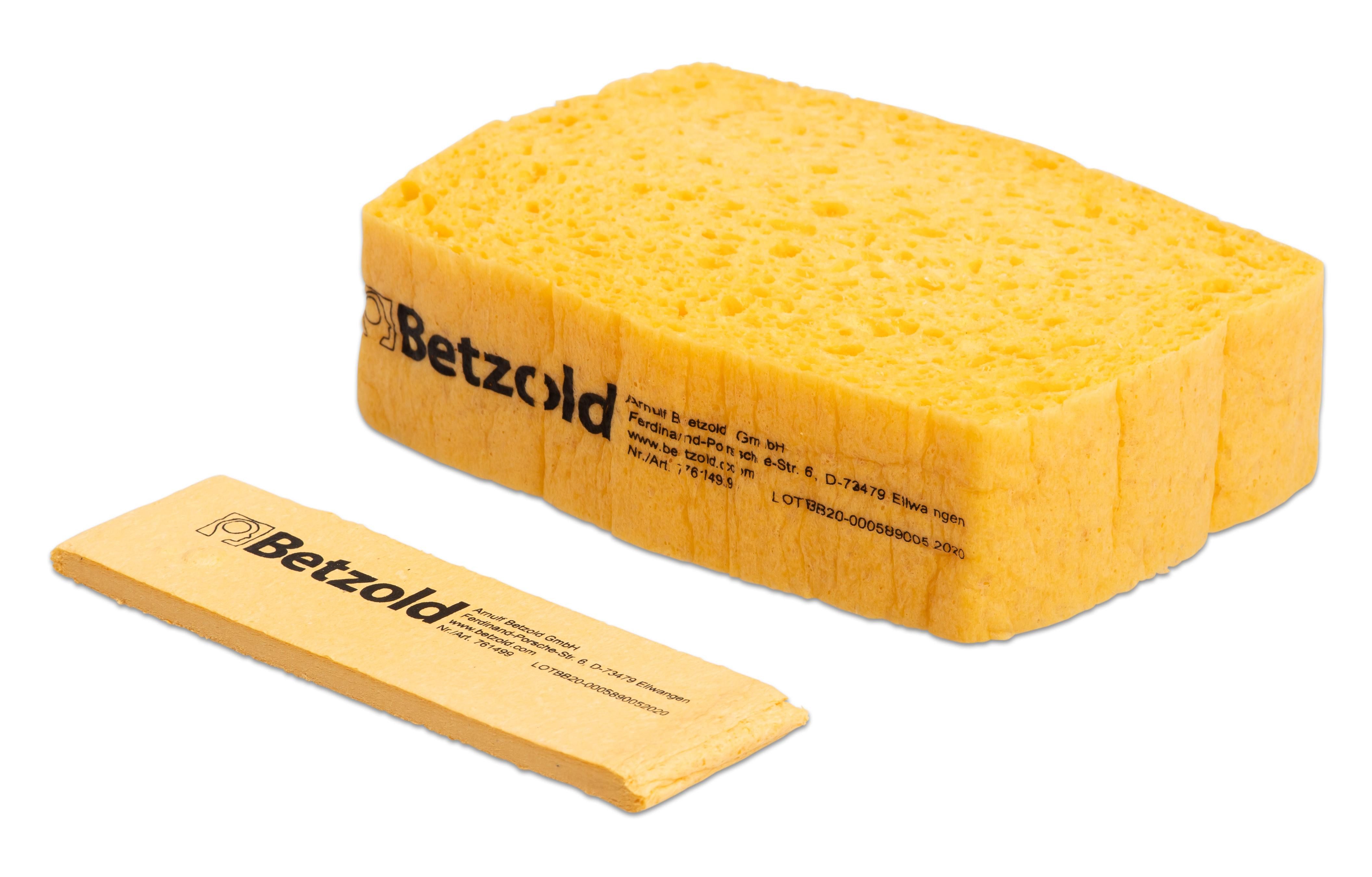 Betzold Schwamm Quellschwamm - Tafelschwamm aus Zellulose, 2 Stück