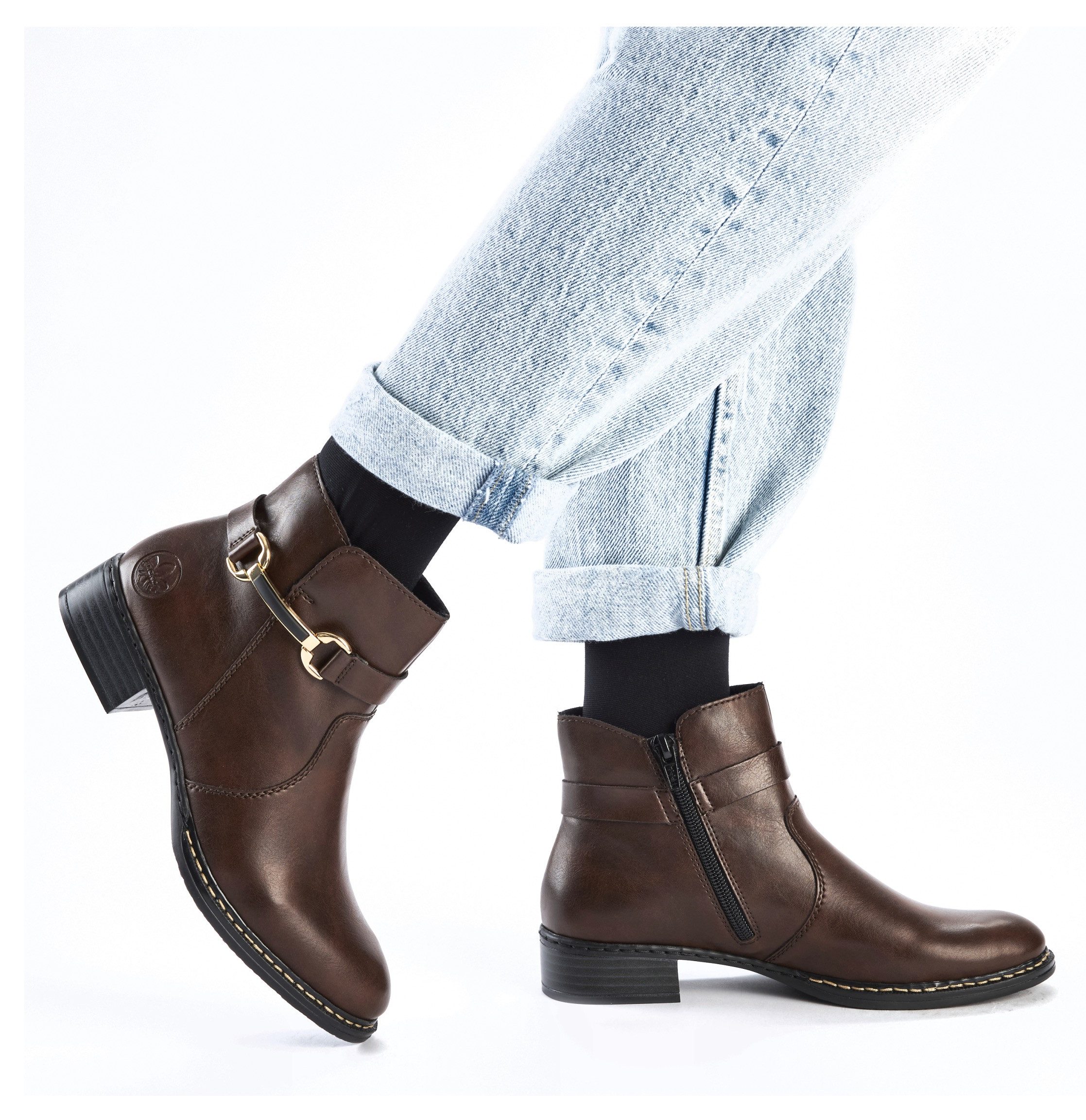 Rieker Stiefelette, Business-Stiefelette, Boots, mit Innenreißverschluss, günstig online kaufen