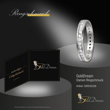 GoldDream Goldring GoldDream Gold Ring Gr.56 weiß (Fingerring), Damen Ring Zirkonia aus 333 Weißgold - 8 Karat, Farbe: silber, weiß