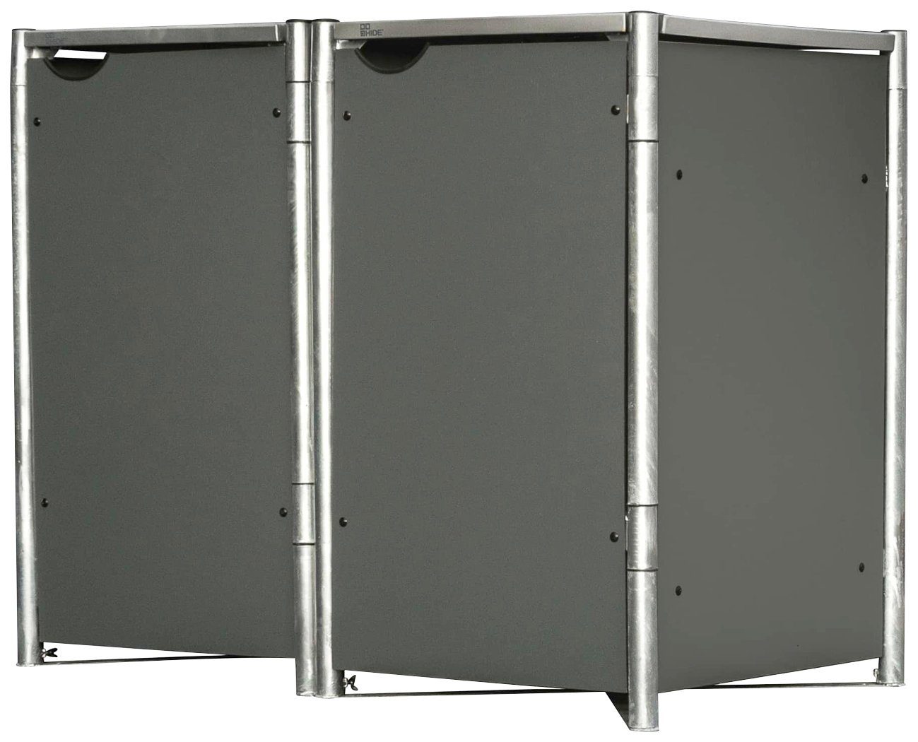 Hide Mülltonnenbox, für 2 x 240 l, grau