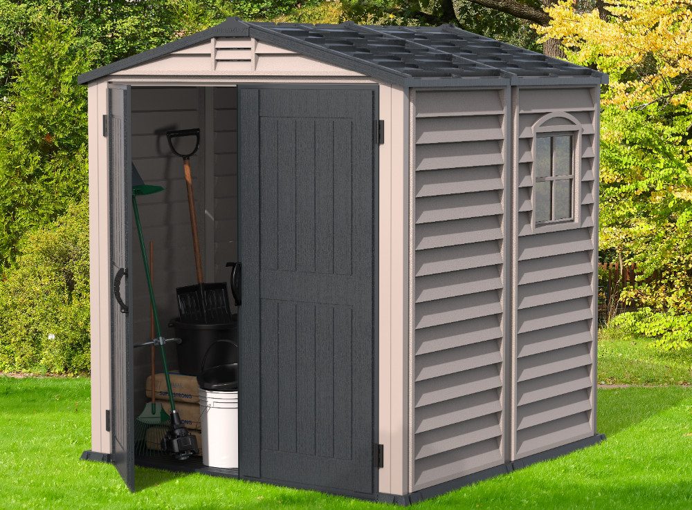 DURAMAX Gerätehaus DURAMAX Kunststoff-1,8x1,8m, BxT: 186,8x190 günstig online kaufen