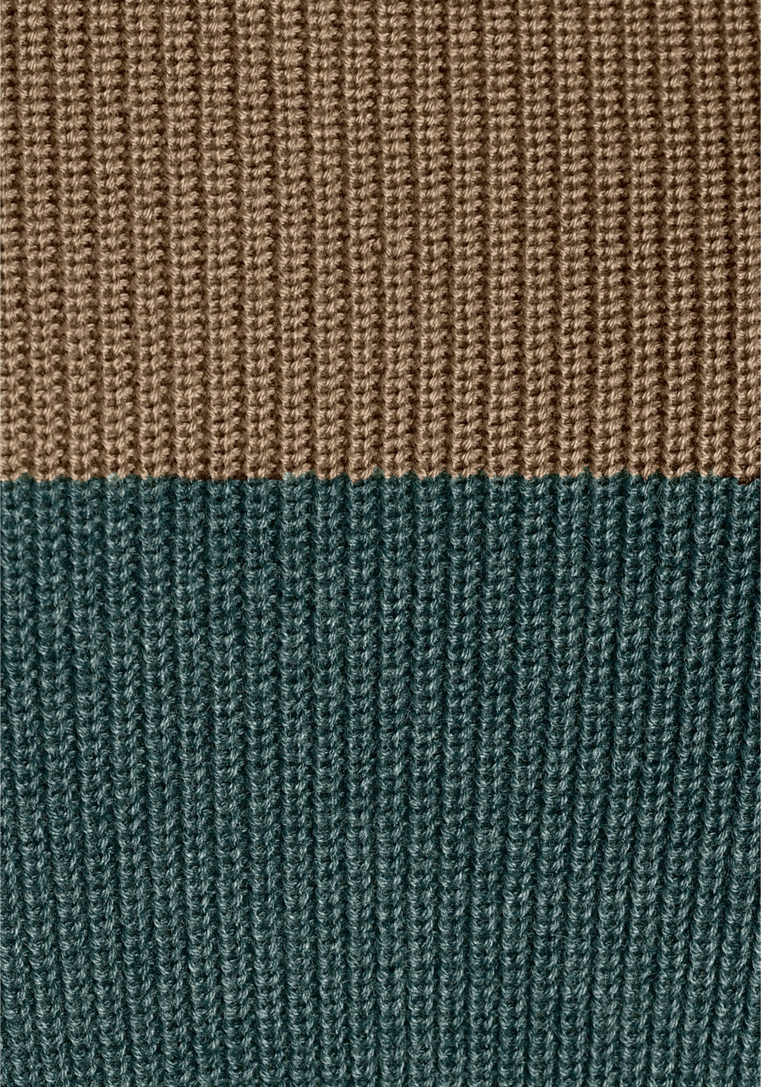 H.I.S Strickpullover in Streifenoptik mit Rundhalsausschnitt