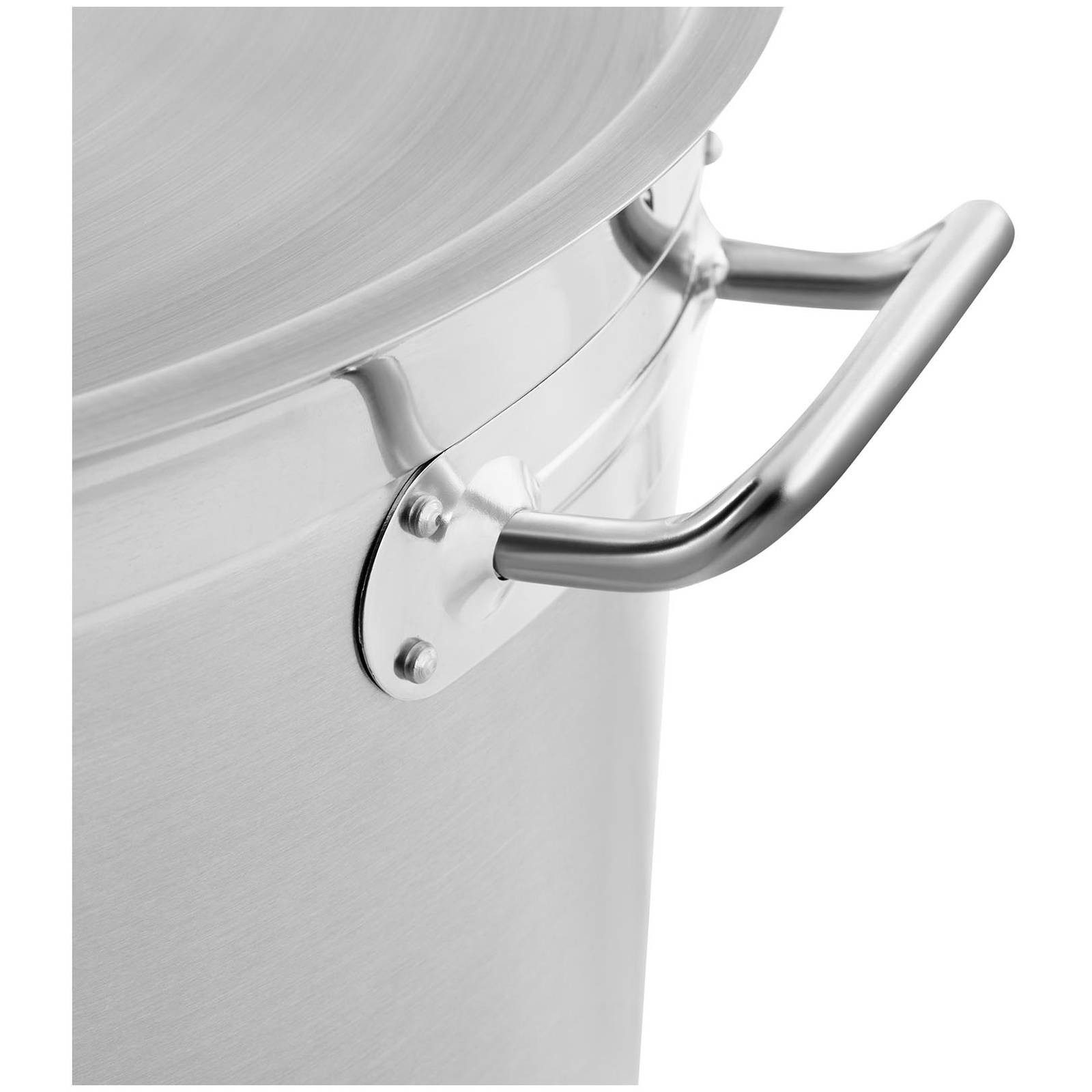 Royal Catering Kochtopf 170 L Ø 60 cm Edelstahl Suppentopf Induktion Topf Universaltopf Deckel, Edelstahl, verschiedene Größen