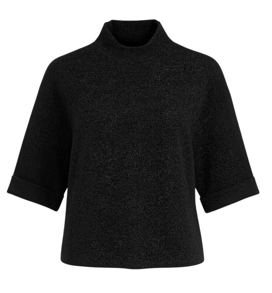 Mississhop Stehkragenpullover Eleganter Feinstrickpullover in schlichtem, e günstig online kaufen
