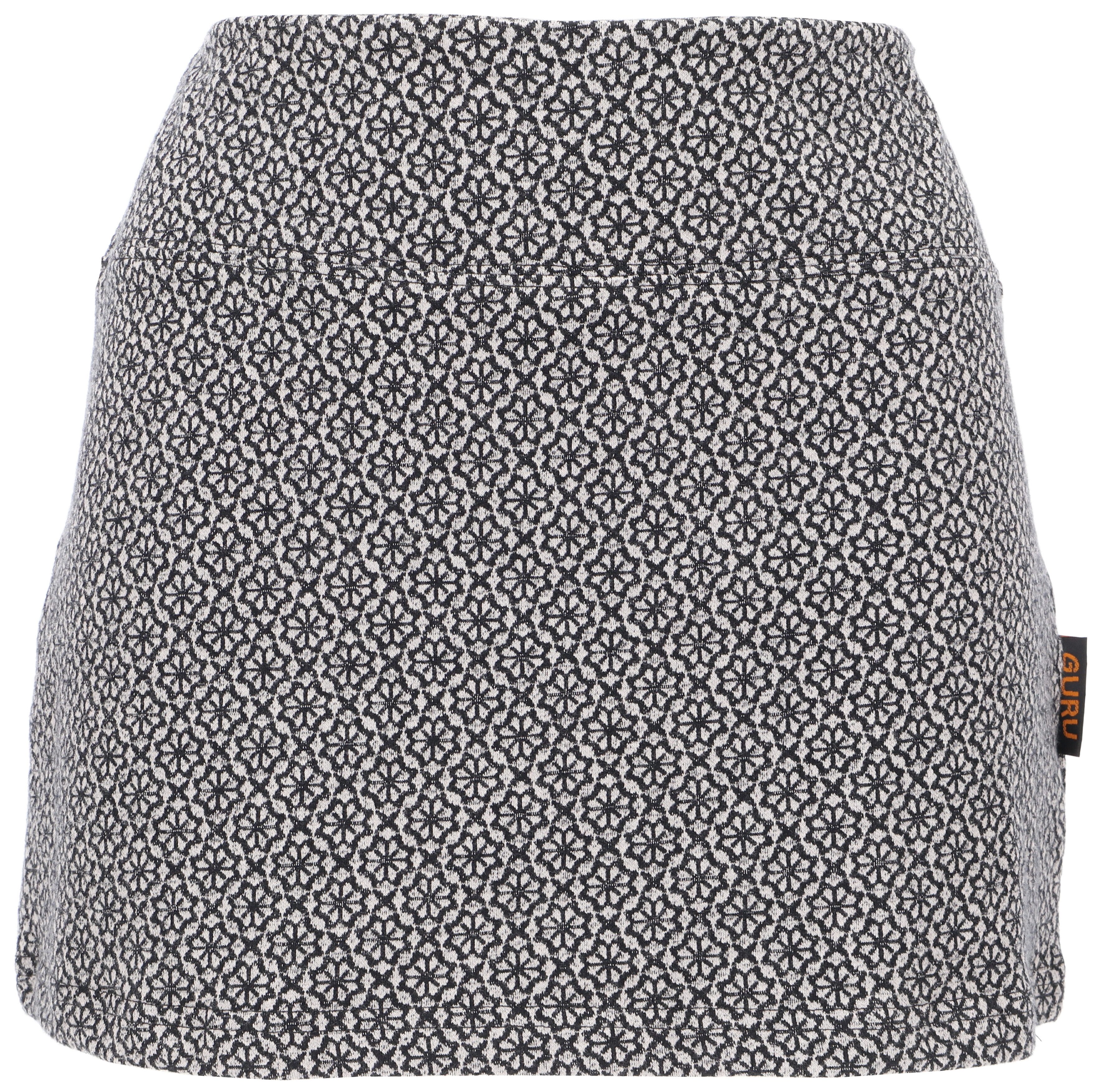 Guru-Shop Minirock Minirock aus Bio-Baumwolle, Hüftschmeichler,.. alternative Bekleidung