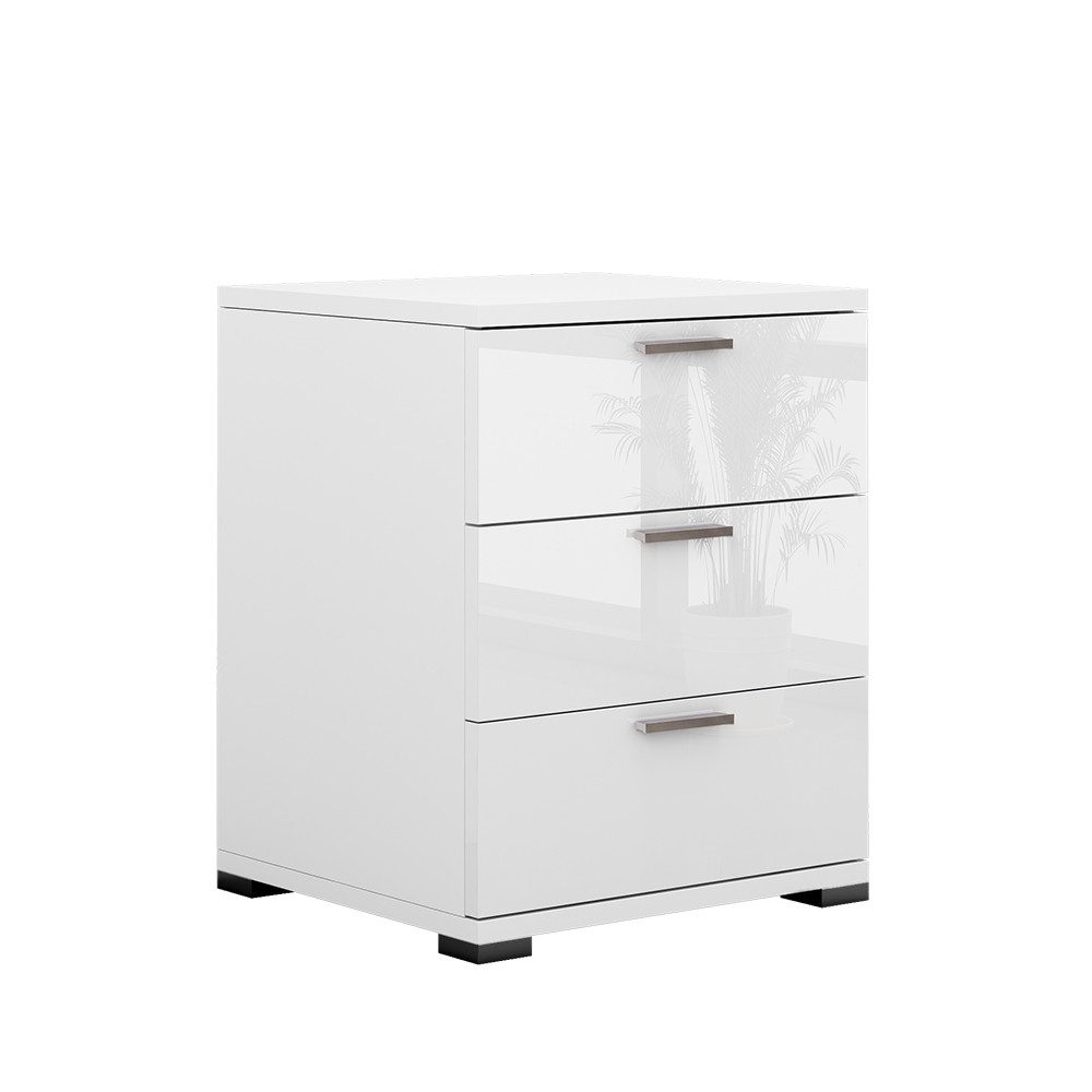 Vicco Nachtschrank Marseille, Weiß/Weiß, 46.2 x 60 cm (1-St)
