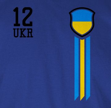 Shirtracer T-Shirt 12. Mann Ukraine 2024 Fussball EM Fanartikel