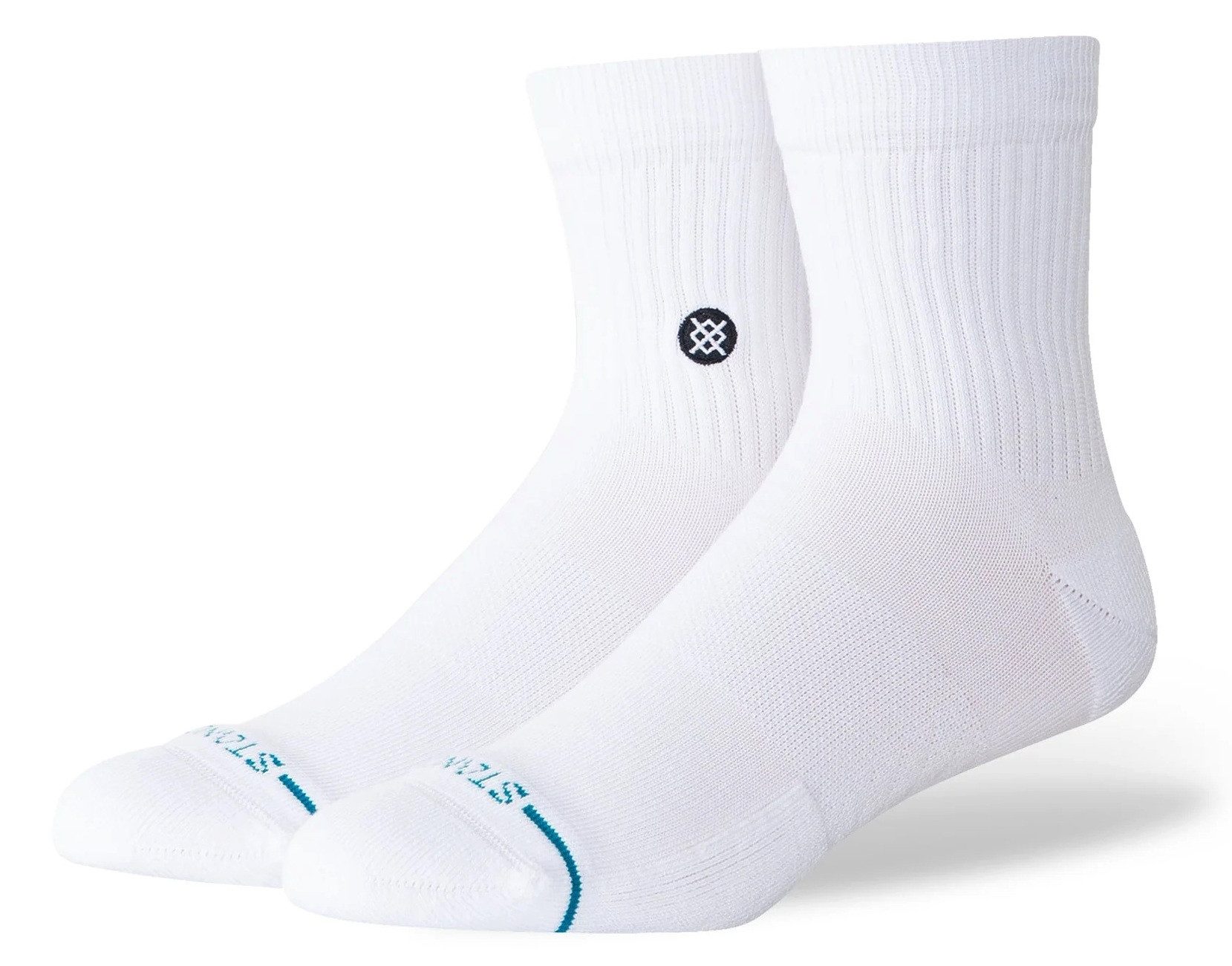 Stance Socken Tagessocke Quarter Icon weiss - 3 Paar – Bild 4 von 4