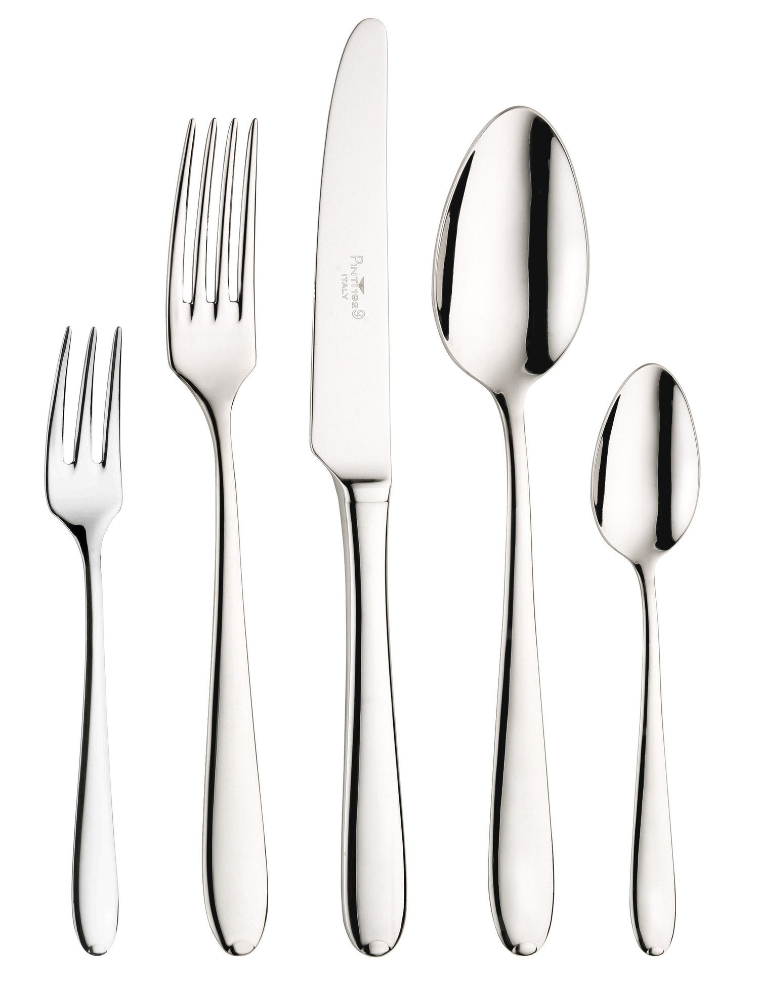 PINTINOX Besteck-Set Palladium (30-tlg), 6 Personen, Chromnickelstahl 18/10