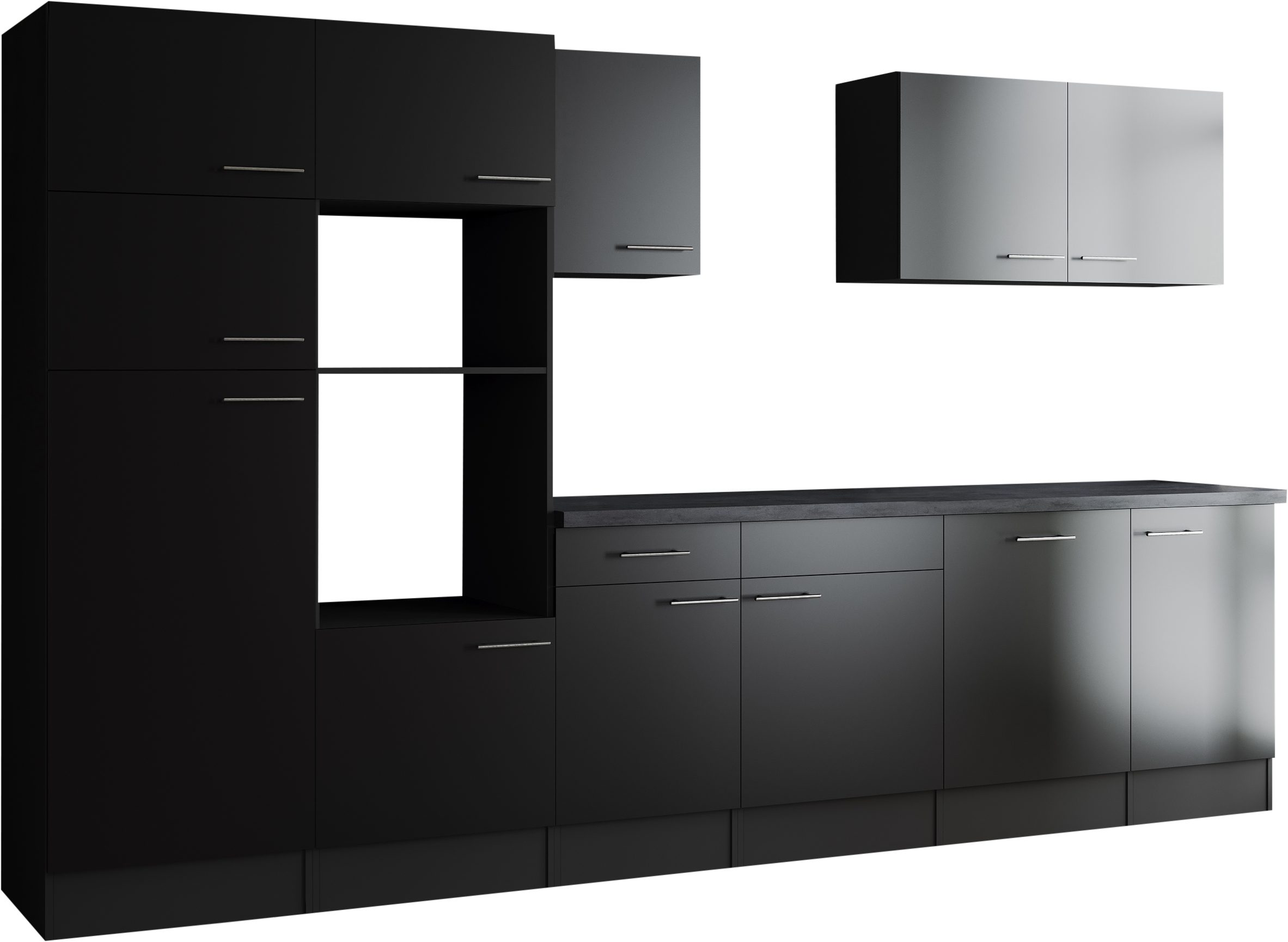 RESPEKTA Küchenzeile Oliver, Breite 340 cm, 90 cm Arbeitshöhe, in exklusiver Konfiguration für OTTO