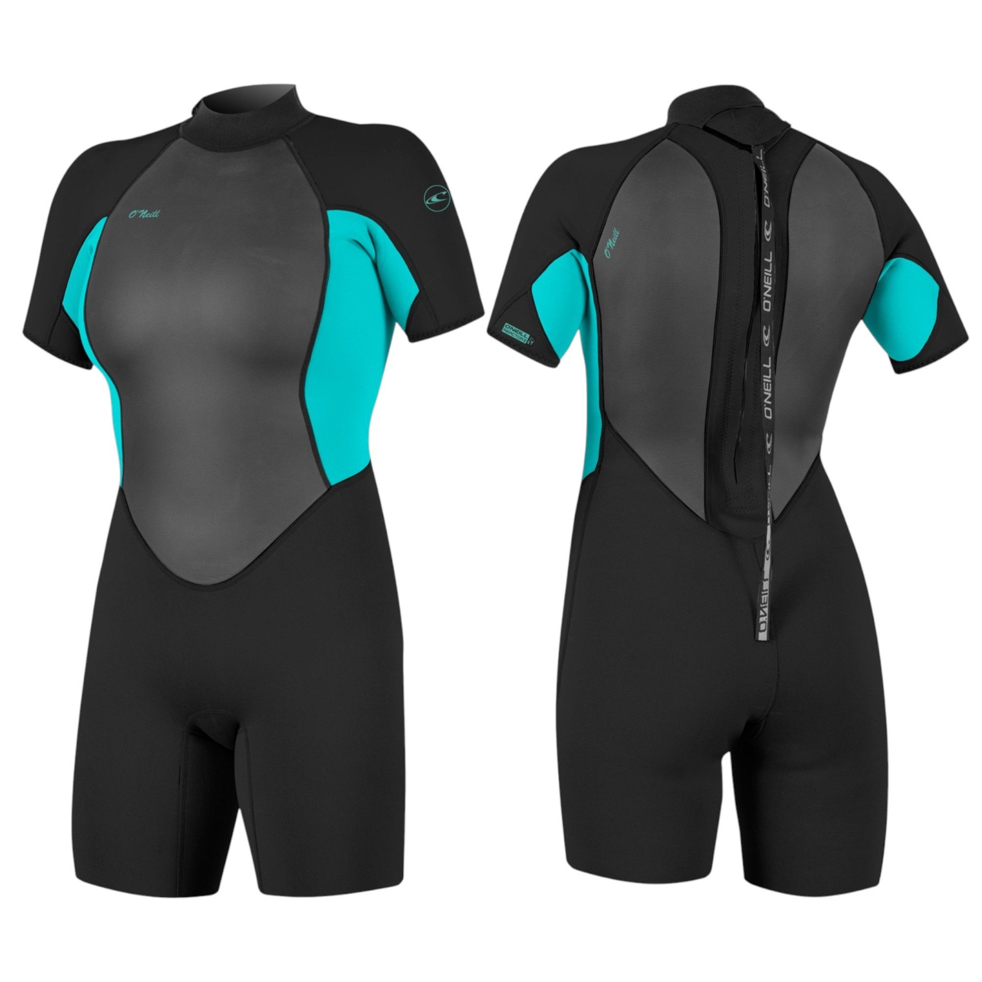 O'Neill Neoprenanzug O'NEILL WMS REACTOR-2 Neoprenanzug 2mm Damen Shorty Wetsuit Backzip