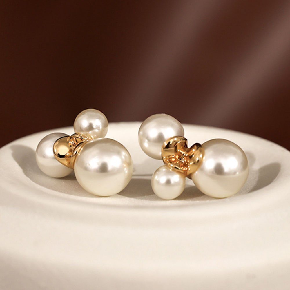 Elegante Bankette Damenschmuck für LAKKEC Braut-Ohrringe, Geeignet Ohrhänger Paar Hochzeiten, Perlenohrringe und Partys