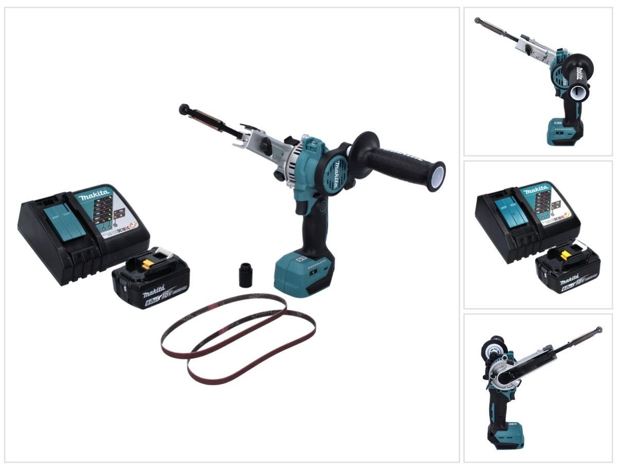 Makita Bandschleifer DBS 180 RG1 Akku Bandfeile 18 V 9 x 533 mm Brushless + 1x Akku 6,0 Ah