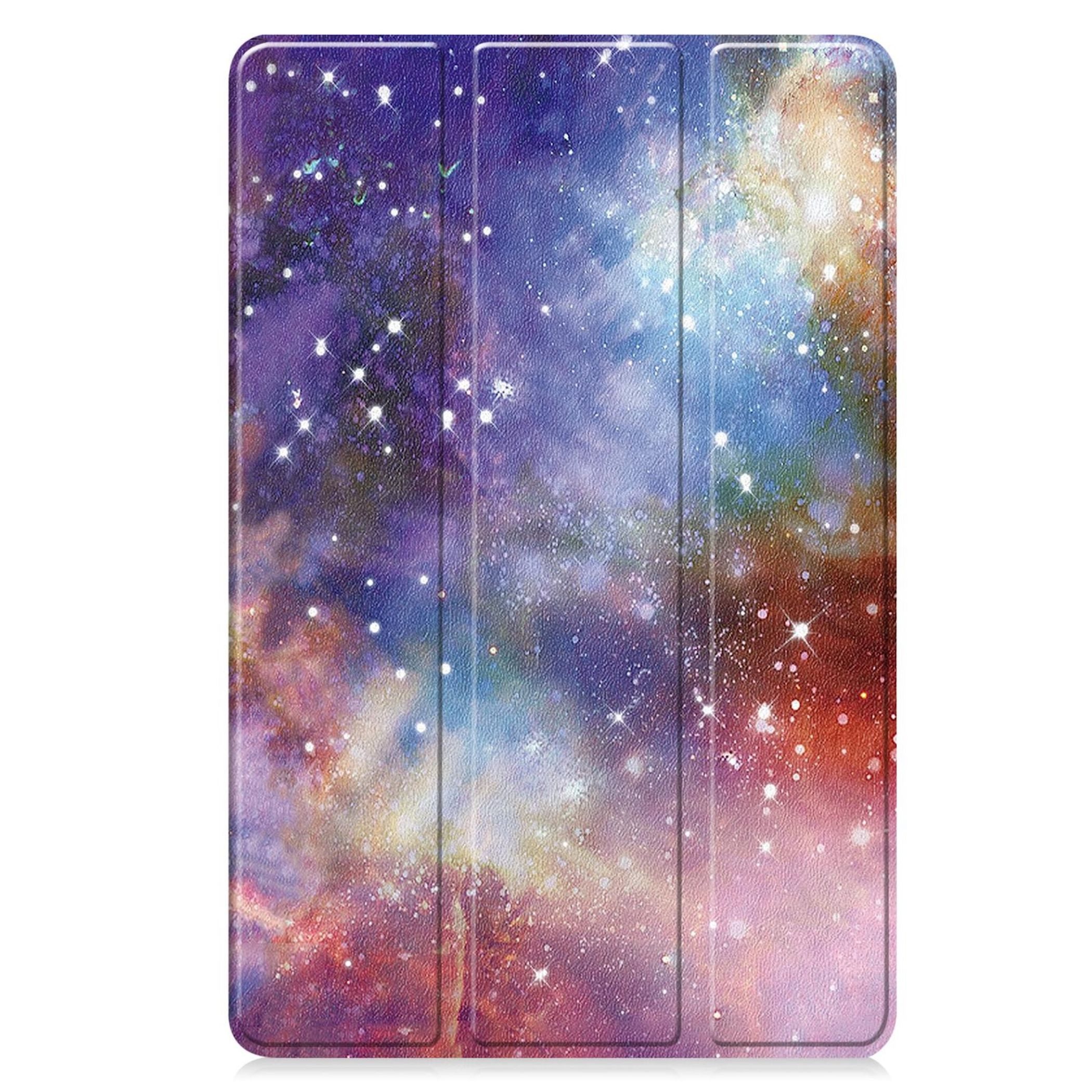 Wigento Tablet-Hülle Für Samsung Galaxy Tab S10 FE Plus 3folt Wake UP Hülle Milchstraße, Milchstraße Design, 3-Fold Standfunktion