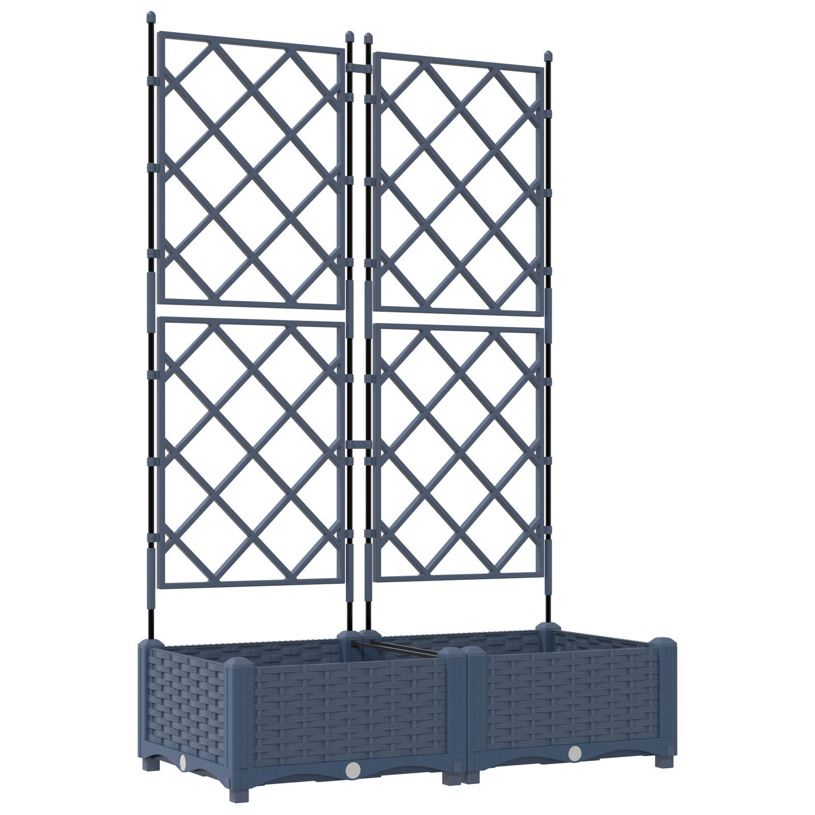 vidaXL Blumentopf Pflanzkasten mit Rankgitter 2 günstig online kaufen