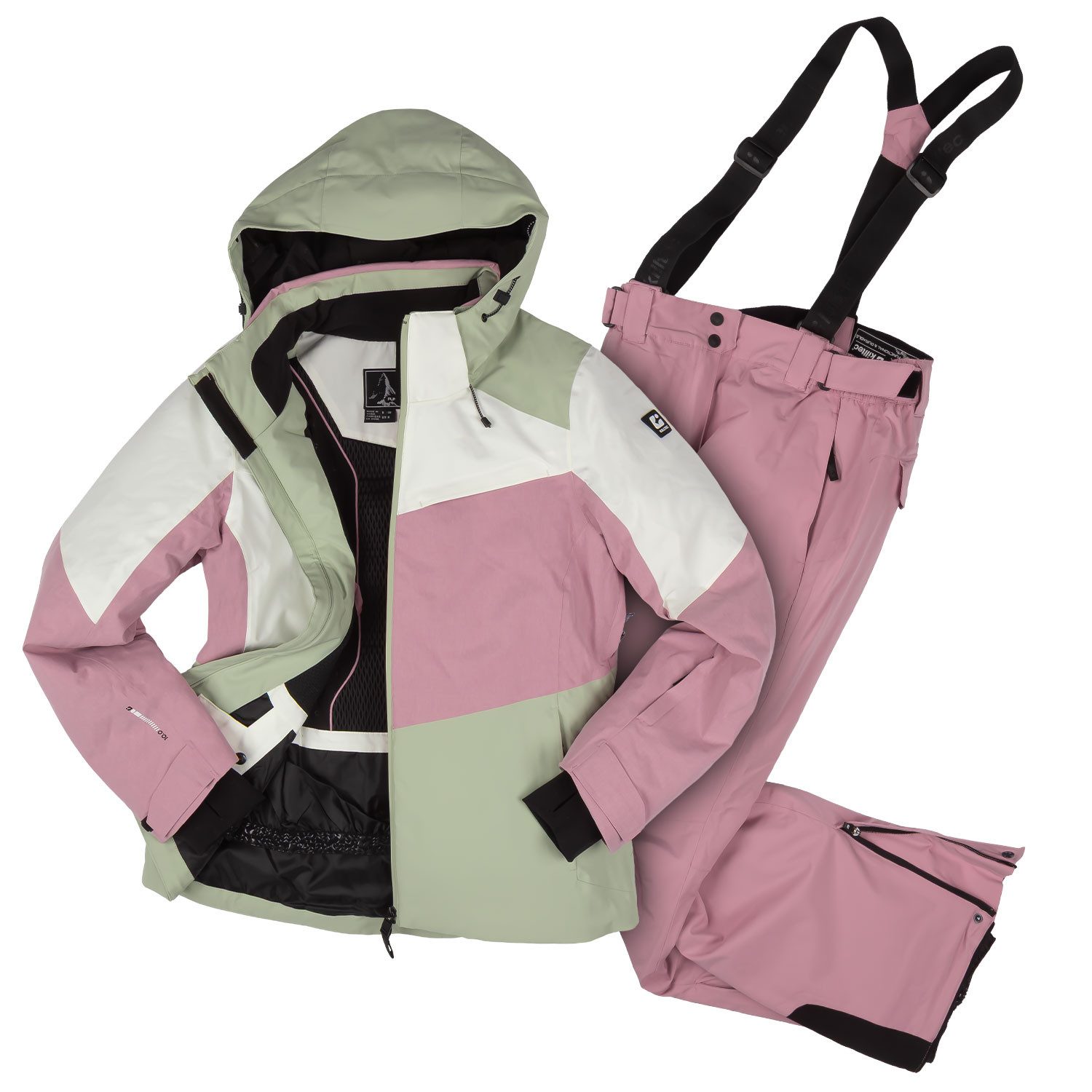 Killtec Skianzug Damen Skijacke + Skihose, wasserdicht verschweißte Nähte - atmungsaktiver Stoff