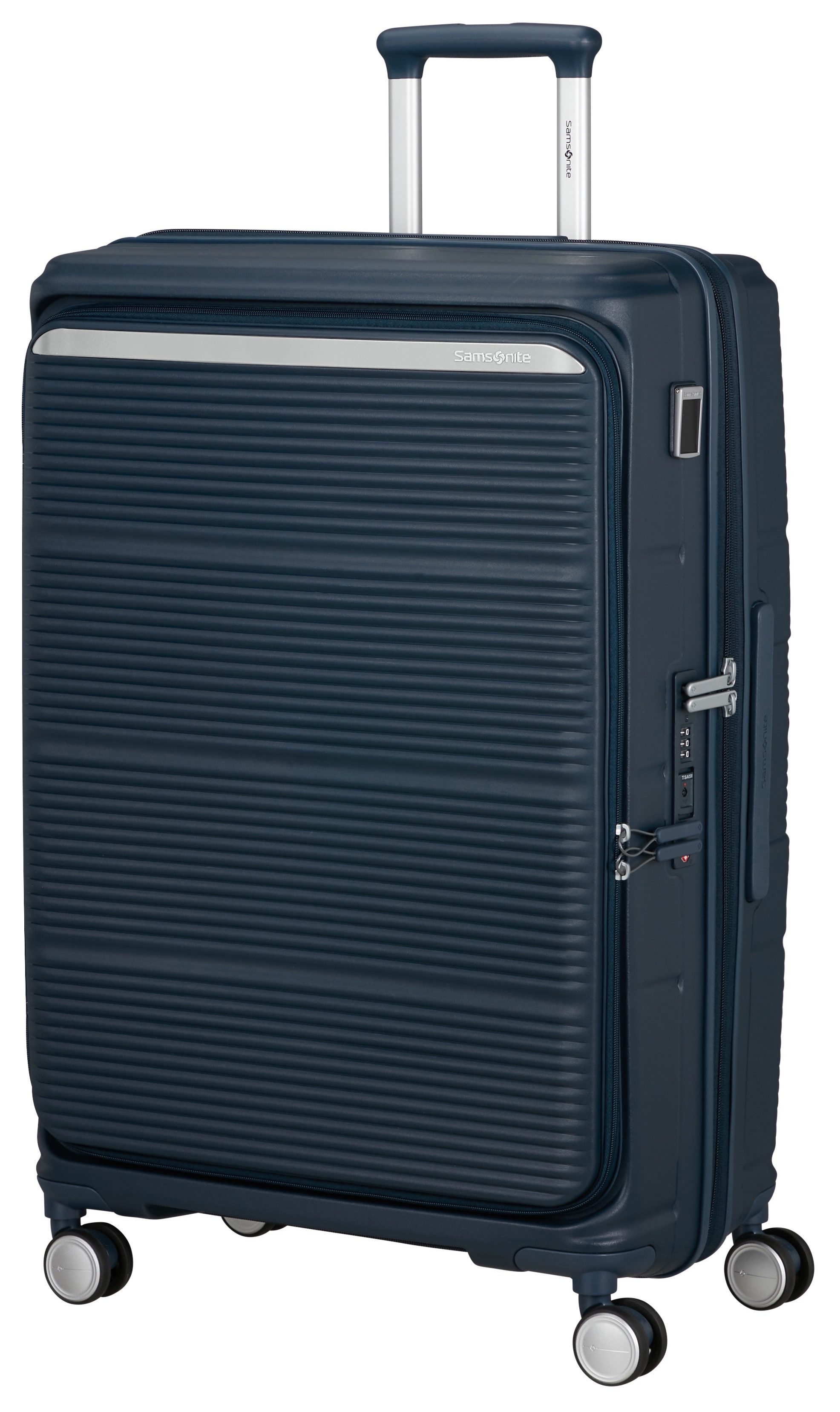Samsonite Hartschalen-Trolley PARALUX, verschiedene Größen und Farben, 4 Rollen, Reisegepäck mit Frontfach Packwürfel Trennpolster