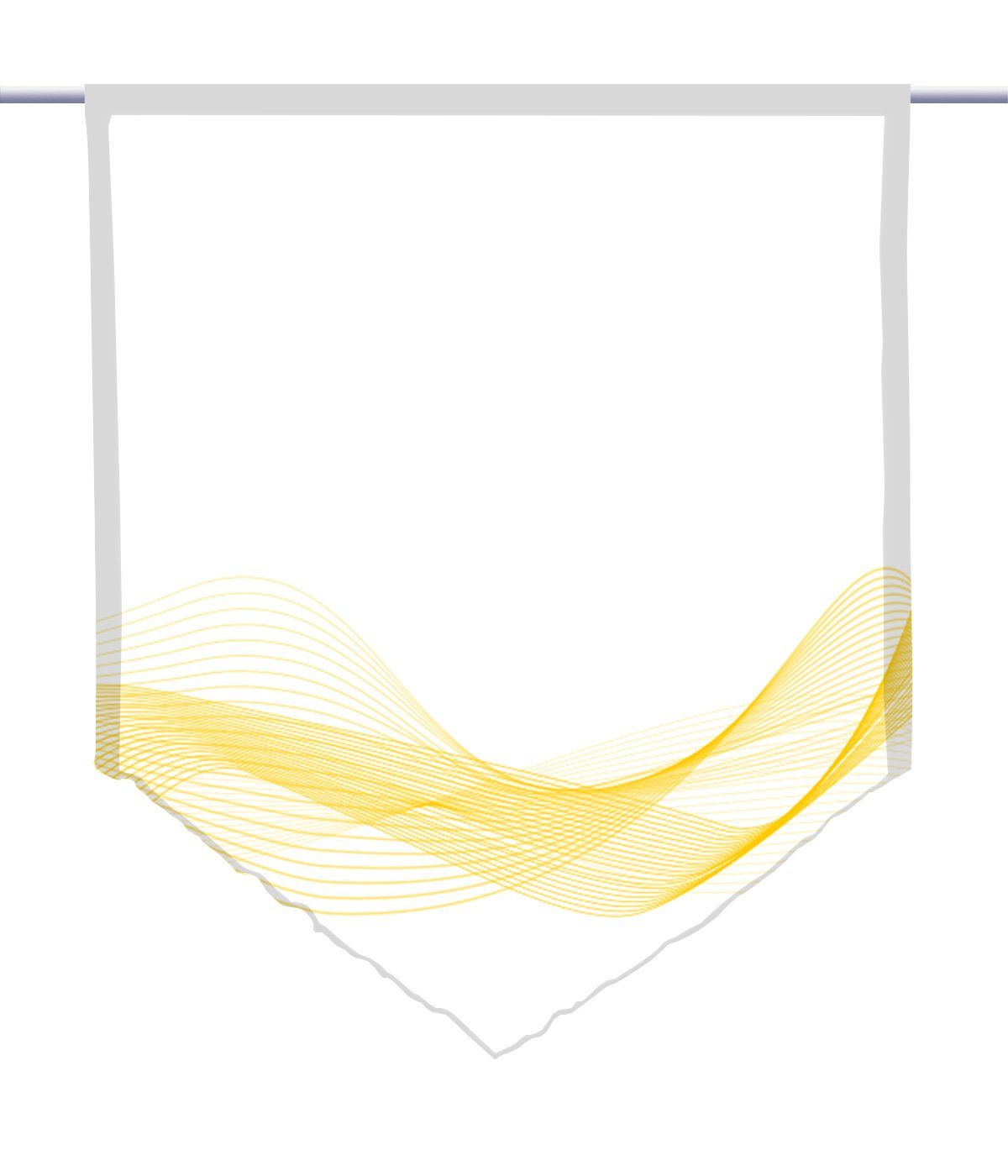Horizon gardinen-for-life Spitze Stream gelb, Scheibengardine Gardine, transparent,