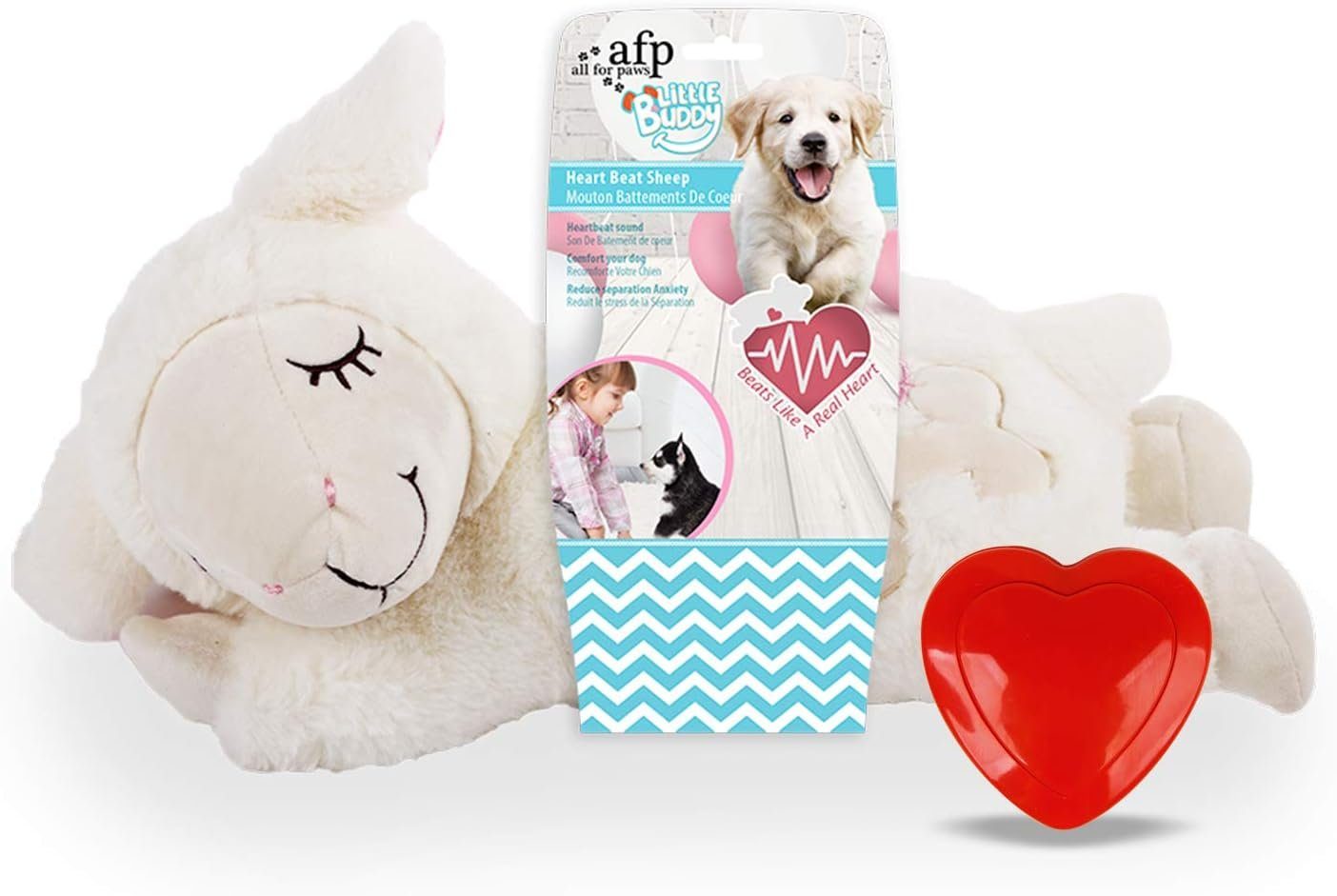 Tierkuscheltier Little Buddy Heart Beat Sheep mit Herzschlag