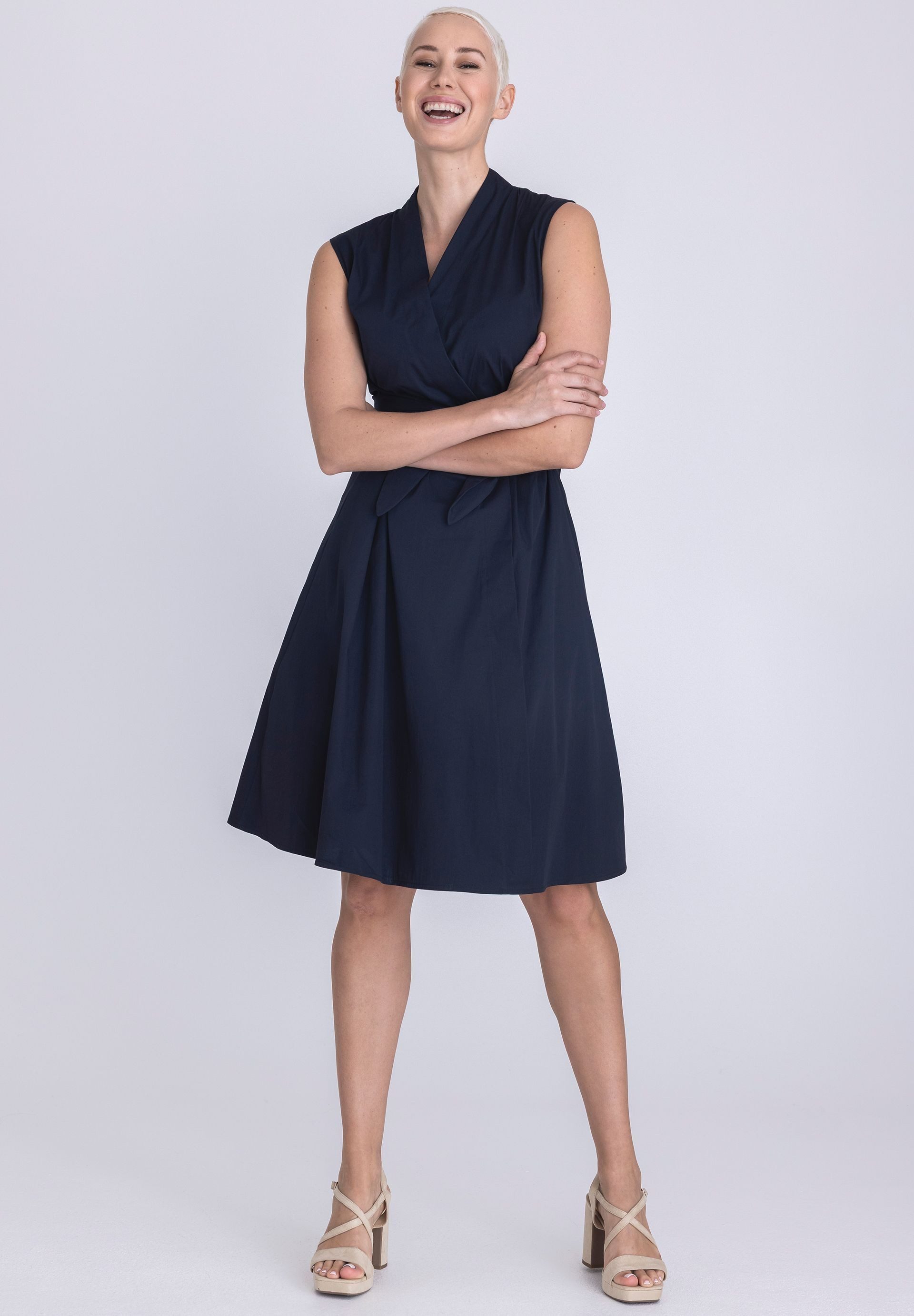 TUZZI Midikleid mit Bindegürtel