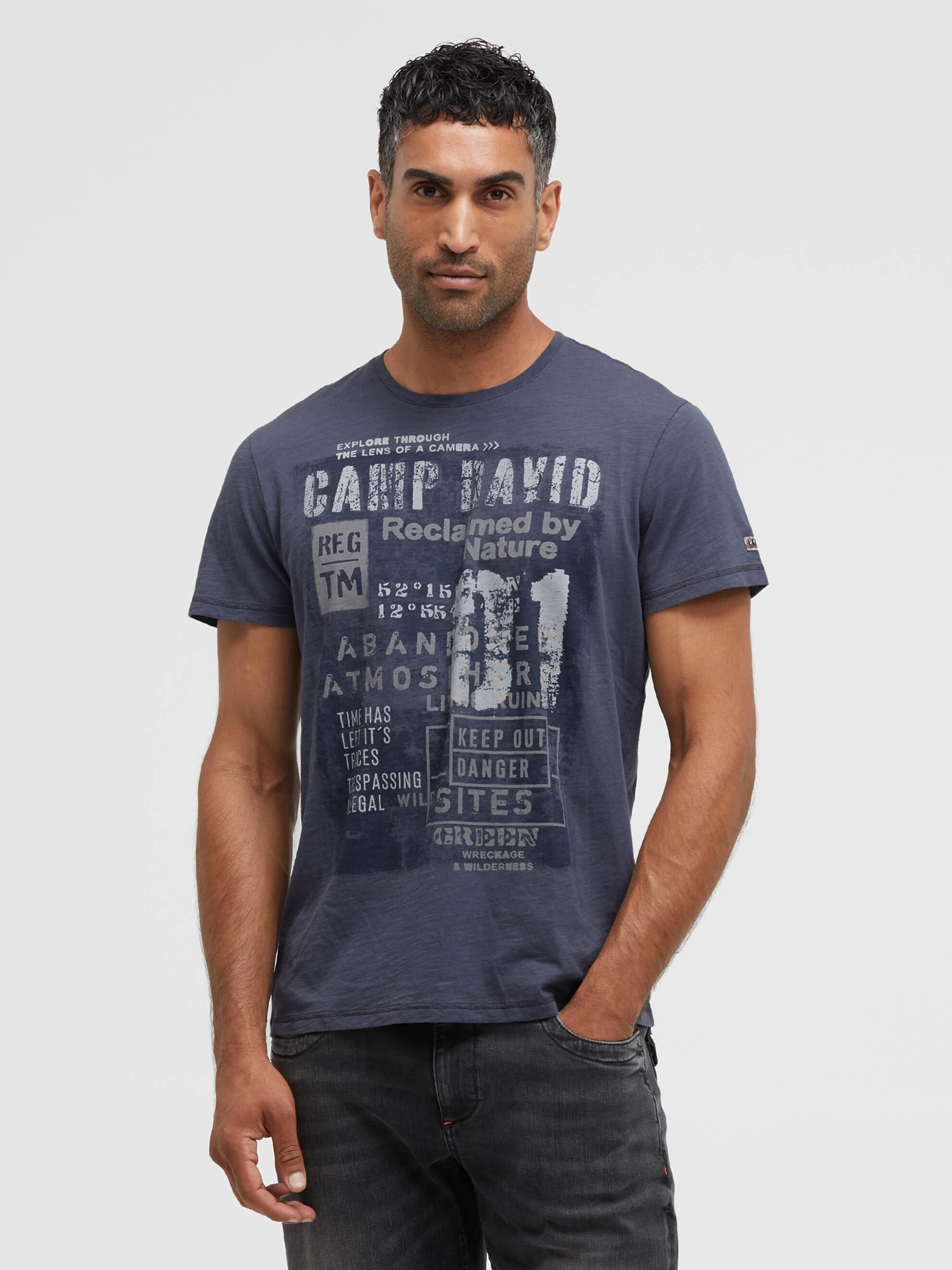 CAMP DAVID Rundhalsshirt aus Baumwolle