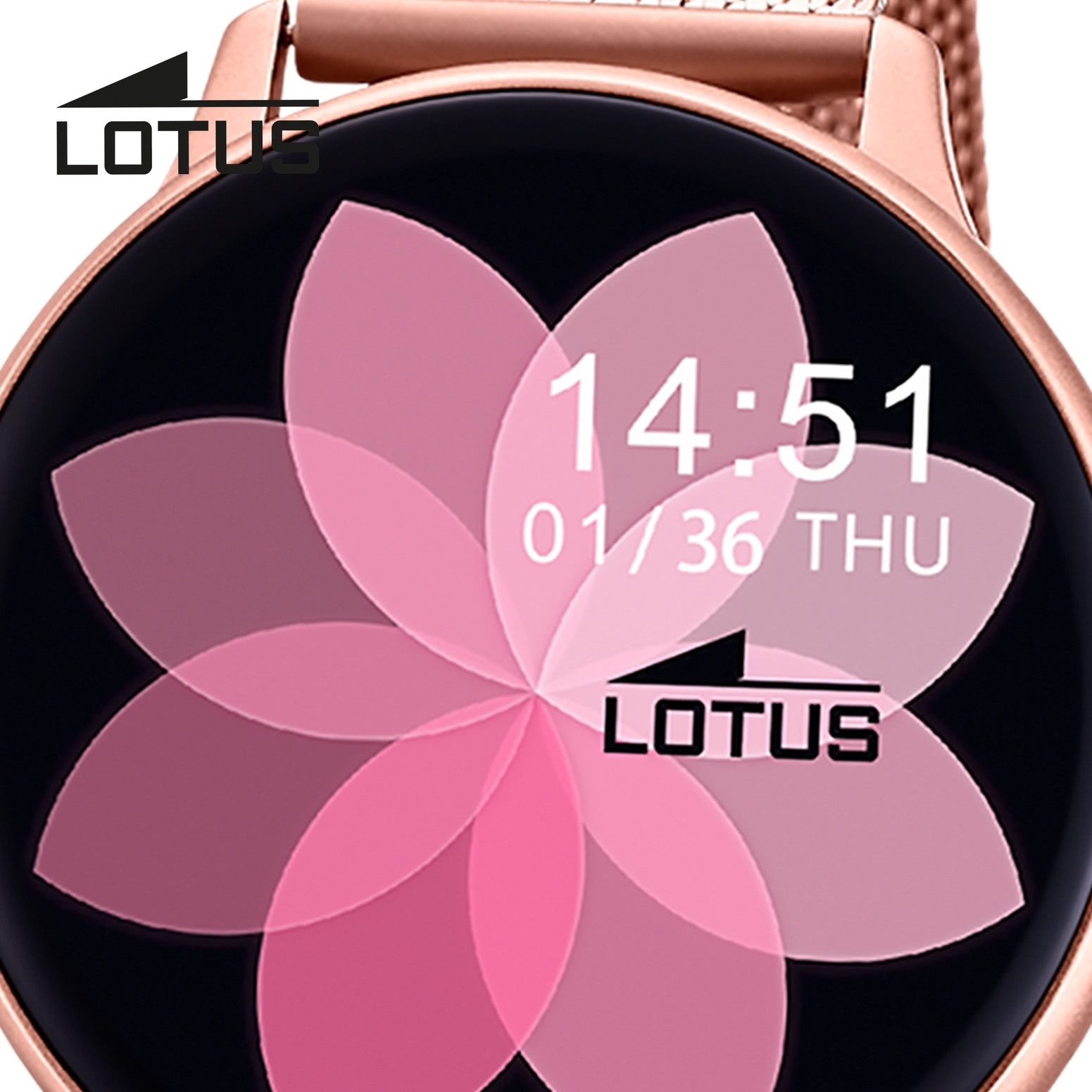 Lotus Multifunktionsuhr Lotus Damenuhr Edelstahl roségold rosa, (Multifunkt günstig online kaufen