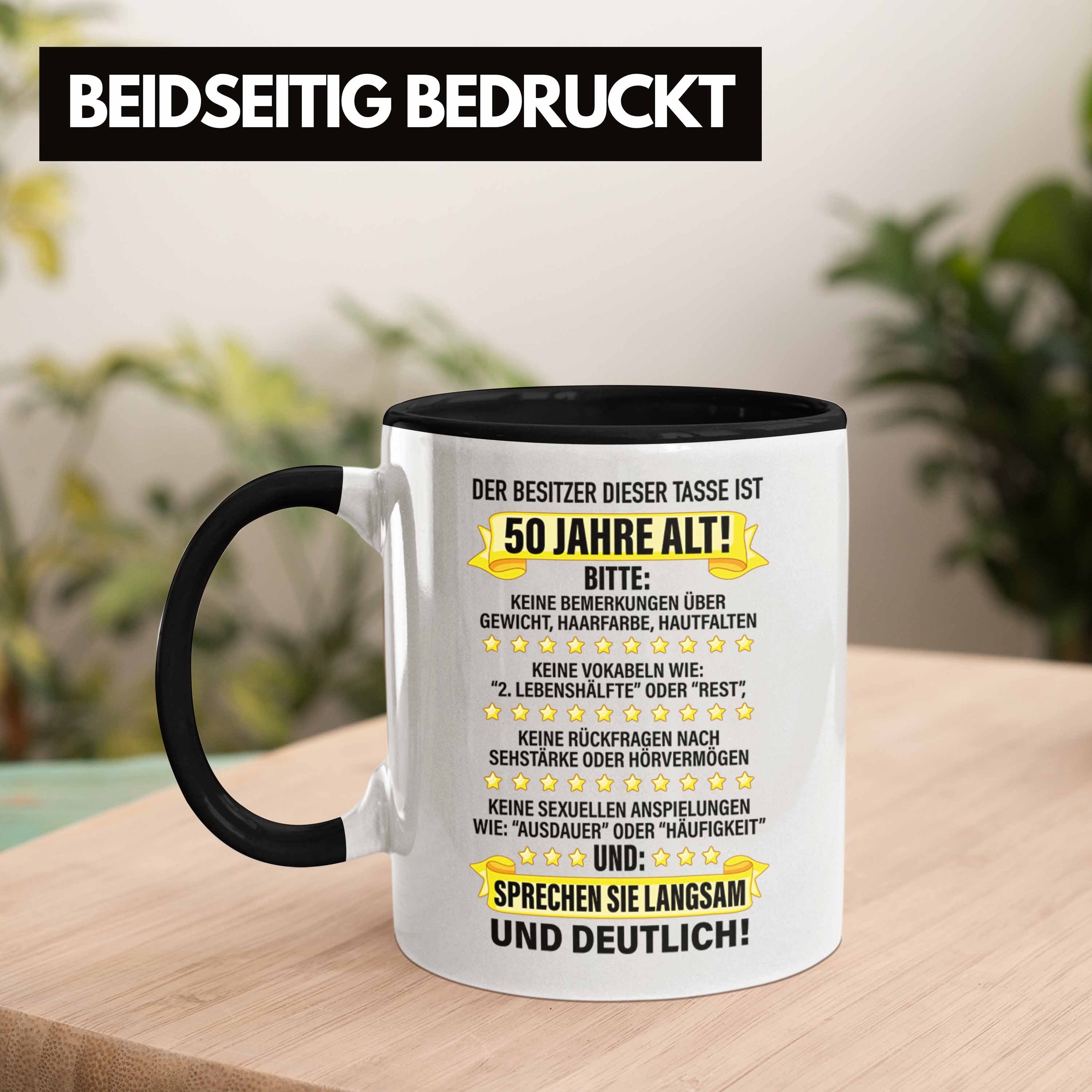 Trendation Tasse Trendation - 50. Geburtstag Männer Tasse Geschenk Geschenkidee 50er Geburtstag Spruch Perfektion Vater Papa Lustiger Spruch Witzig – Bild 5 von 5