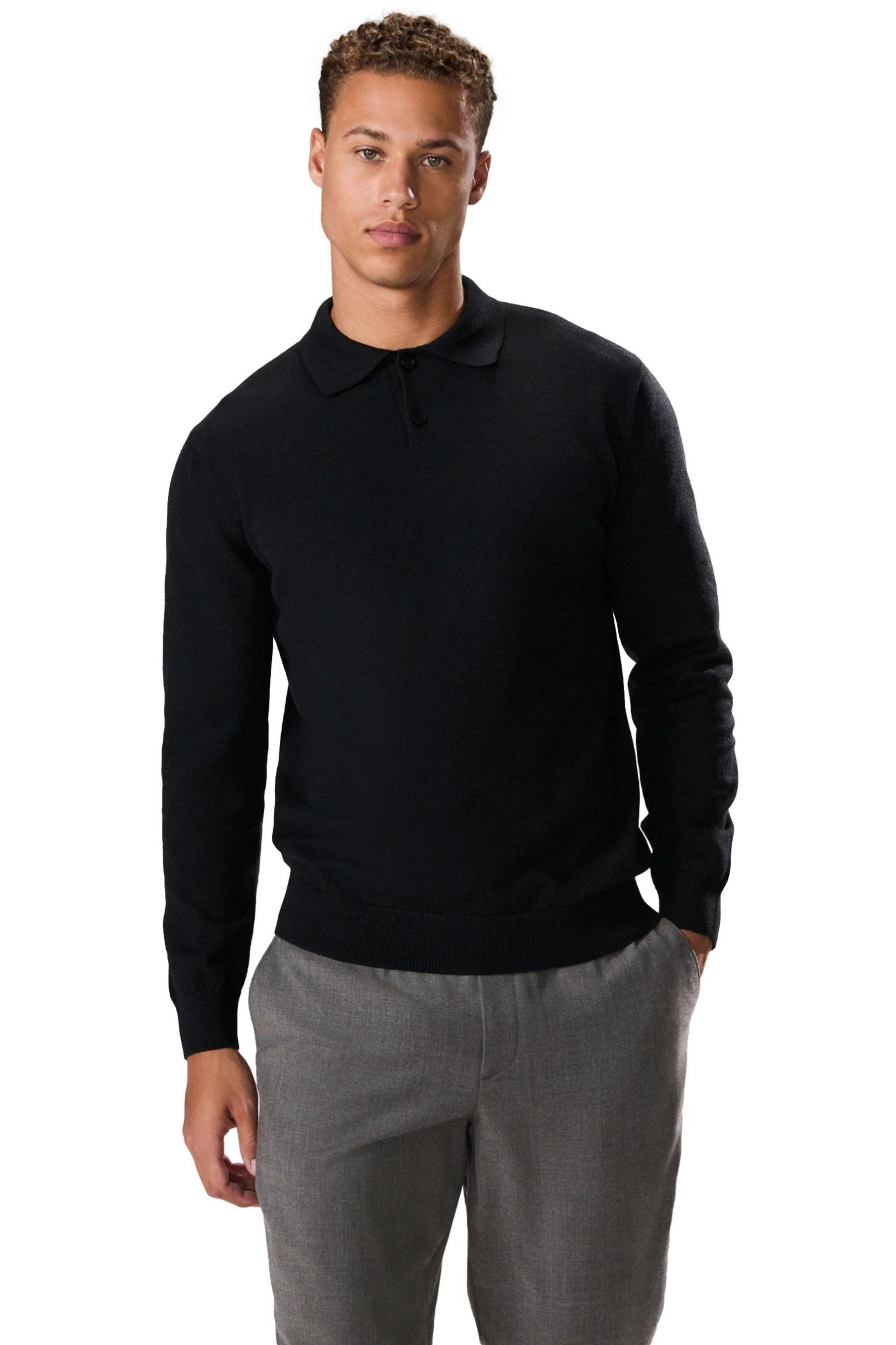 Next Langarm-Poloshirt Essential Regular Fit Poloshirt günstig online kaufen