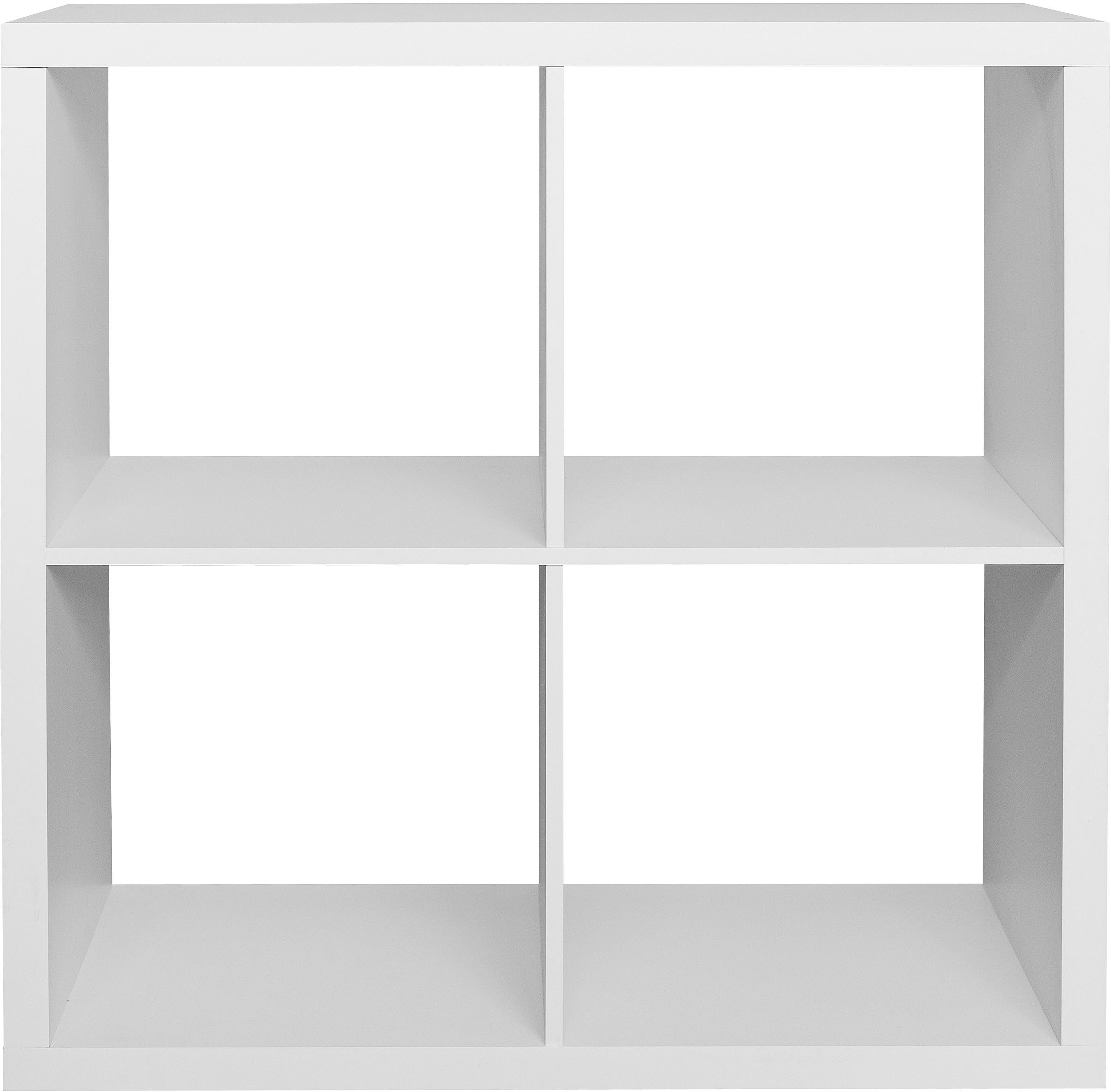 OTTO home Bücherregal IZOLA, Raumteiler, Aktenregal, Würfelregal, mit 6 oder 8 Fächern, quer und hochkant stellbar, (B/T) 76x37 cm