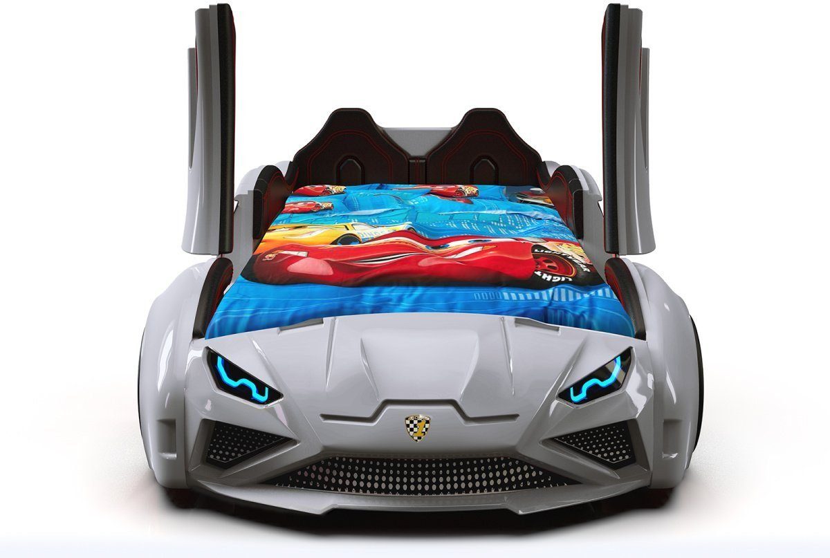 Aktürk Autobett Kinderbett Autobett Lambo Model mit Flügeltüren, Beleuchtun günstig online kaufen