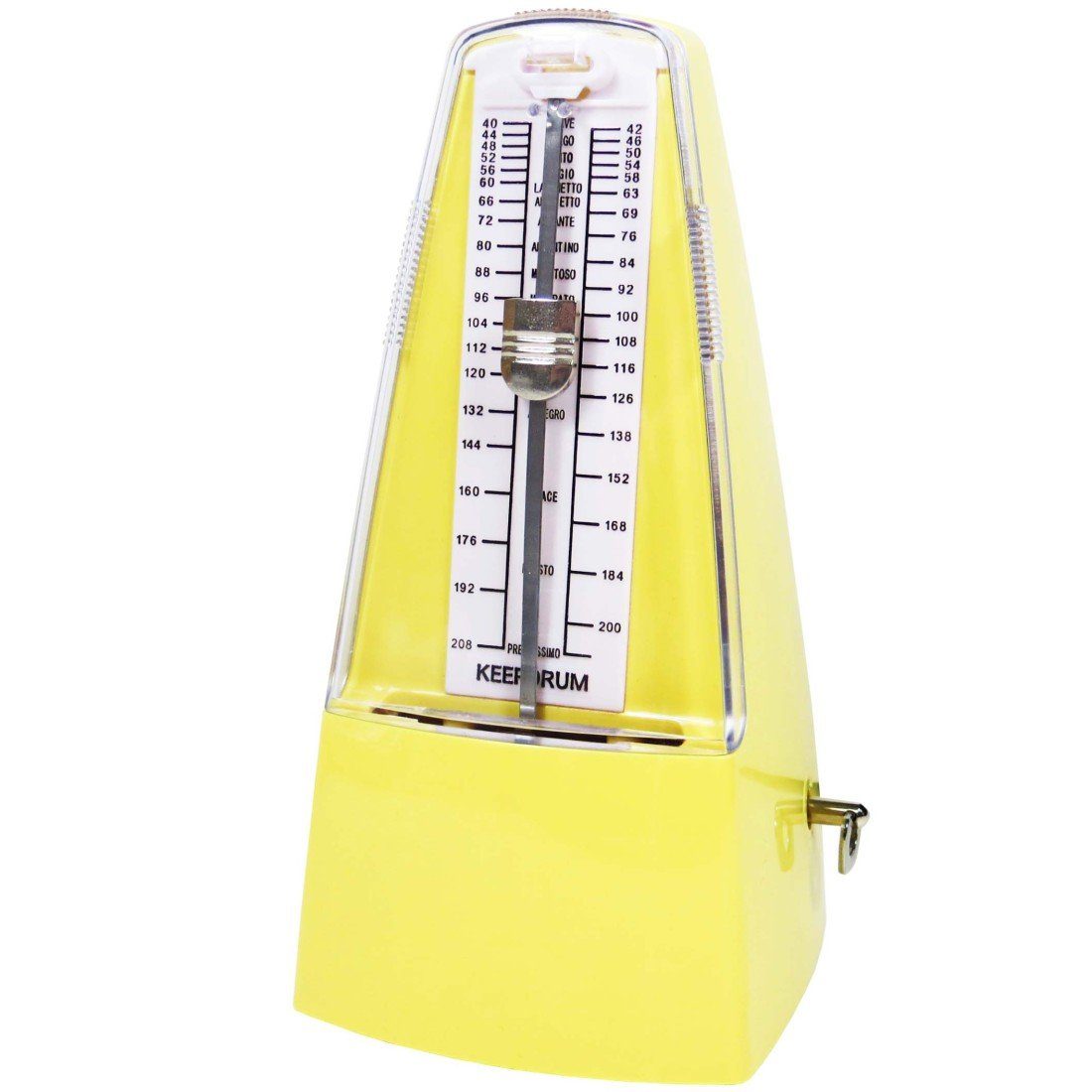 keepdrum Metronom keepdrum Metronom GMPL YW mit Glocke Gelb, Mechanisches Metronom