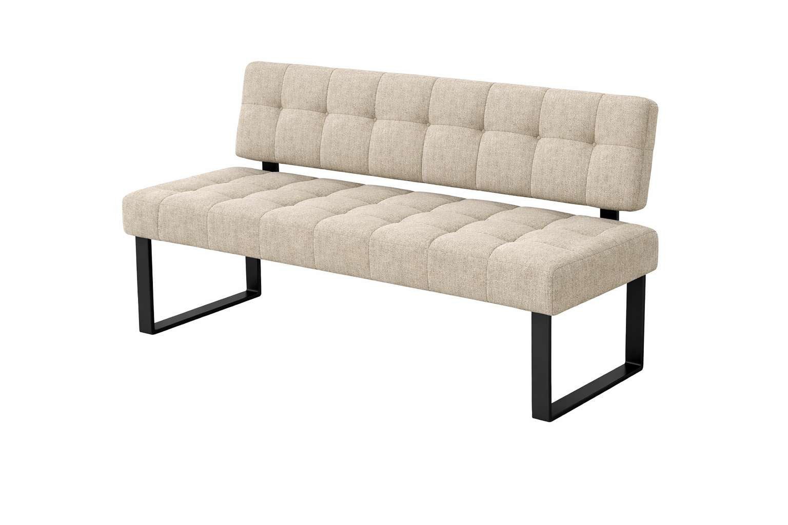 Home affaire Sitzbank Mia Küchenbank, Polsterbank, Esszimmerbank, 141x64 cm, Moderne Bank und Farben, Sitzplatzanzahl: 2-3, Frei in Raum stellbar – Bild 2 von 5
