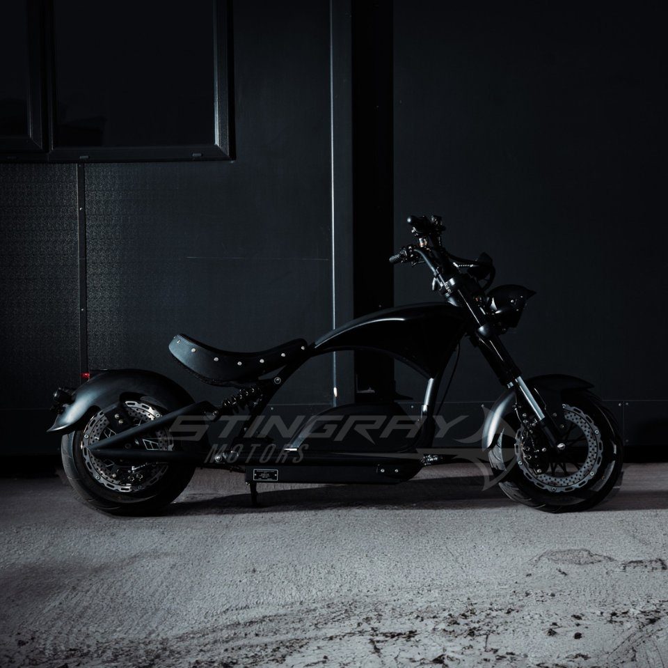 Stingray Motors E-Motorrad Stingray Harley 80 km/h - km/h E-Chopper Elektroroller, E-Motorrad 85 W, Pro 5000,00 - 