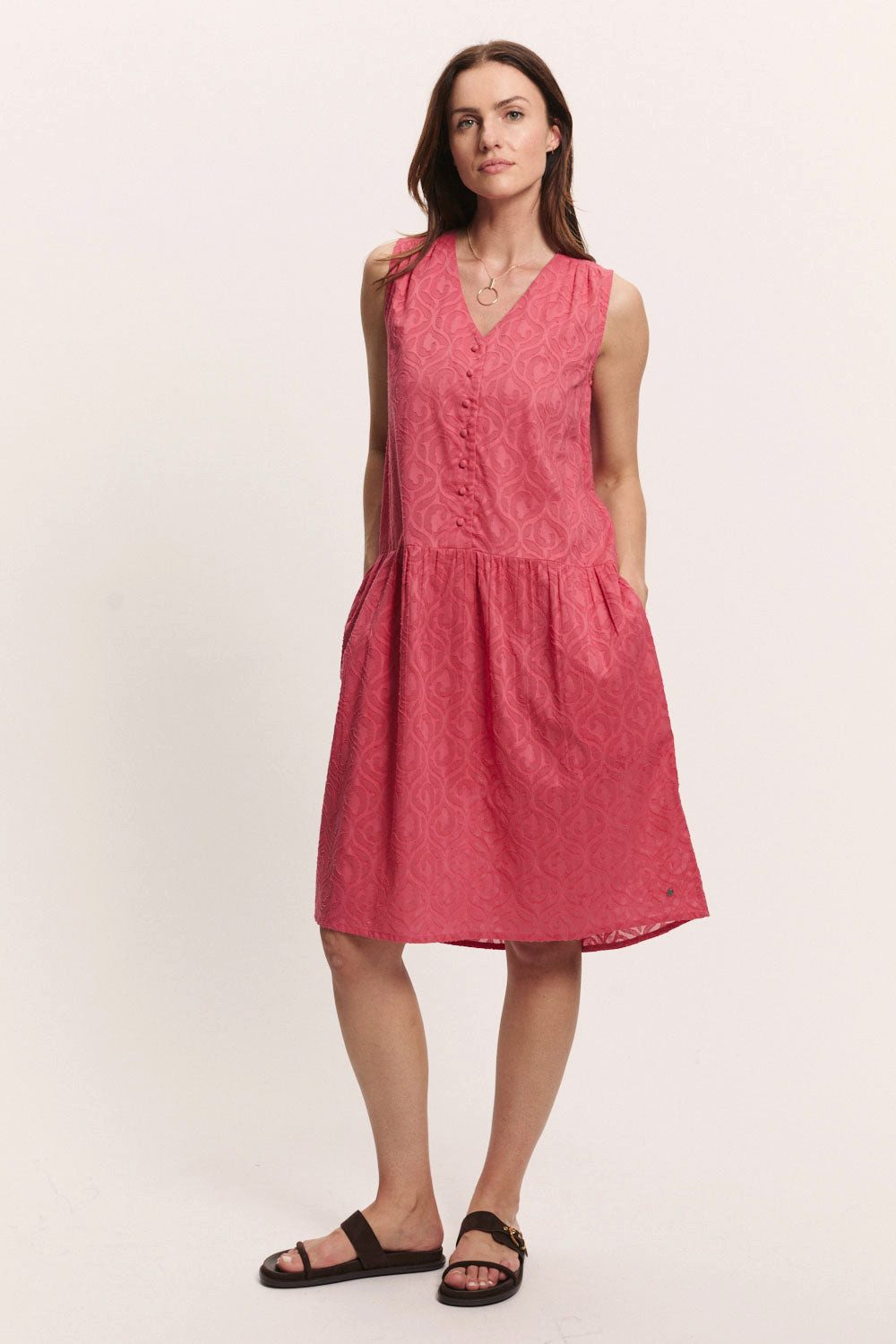 Tranquillo Sommerkleid Kleid Lenaa in Batist Optik aus GOTS GOTS-zertifiziertes Bio-Baumwollkleid in Batist-Optik