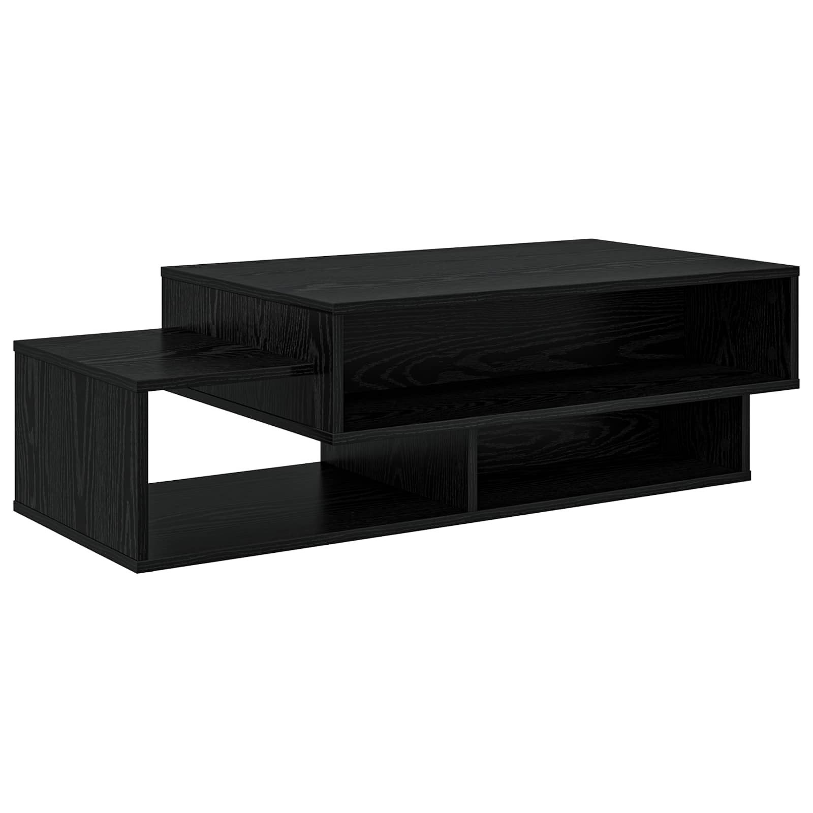vidaXL Couchtisch Couchtisch Schwarz Eichen-Optik 105 x 50 x 32,5 cm (1-St)