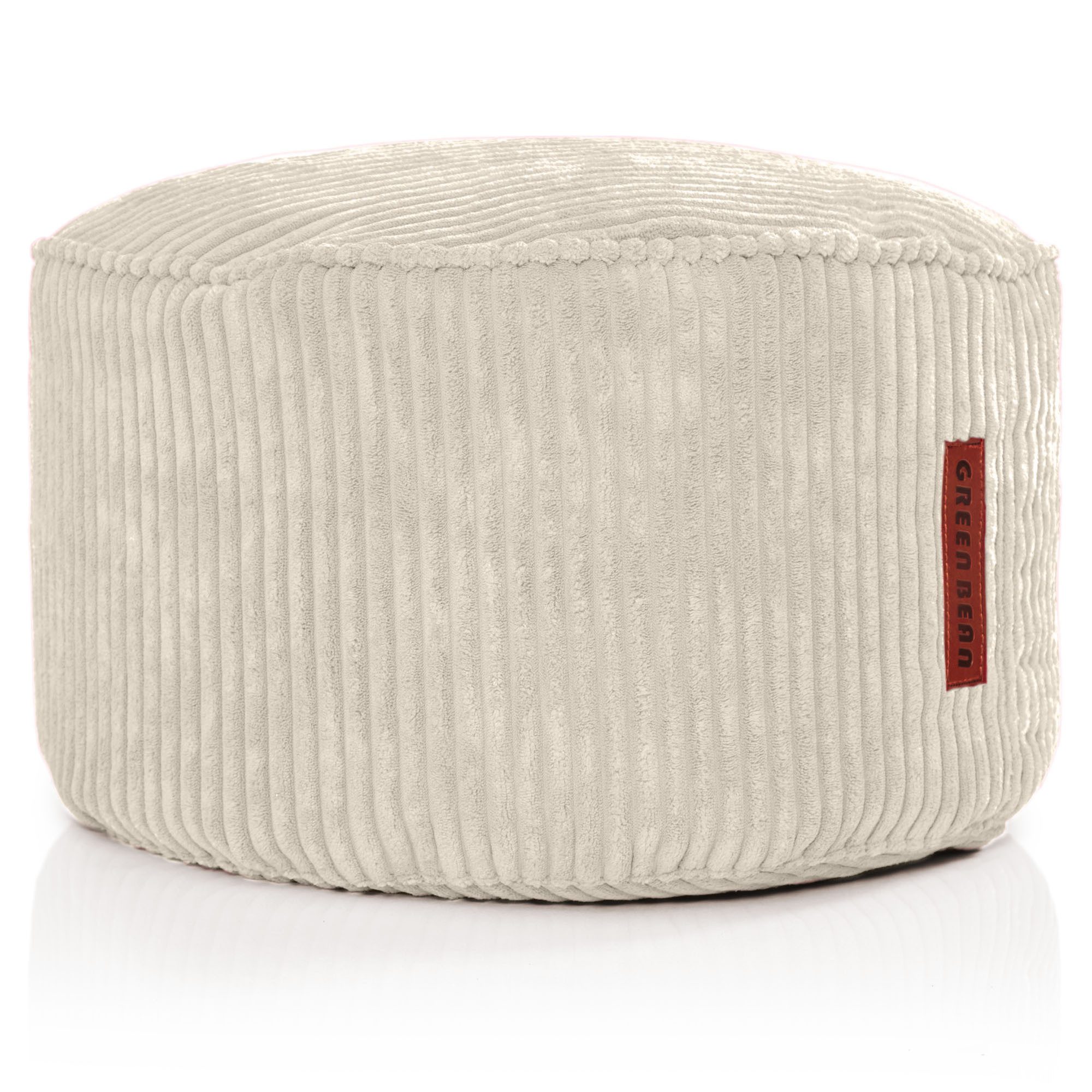 Green Bean Pouf Sitzsack-Hocker Pouf Cord 45x25cm (Indoor Sitzhocker Sitzkissen Fußhocker Relax-Sessel, Made in Germany), die ideale Ergänzung zum Sitzsack