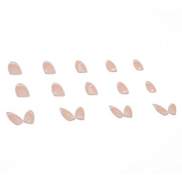 YRIIOMO Kunstfingernägel Geometrische Wassertropfennägel, Mandelnägel, einfache tragbare, Maniküre, Adlerschnabelnägel