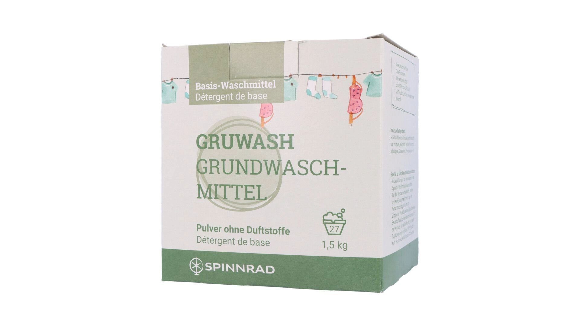 Spinnrad GmbH Gruwash Grundwaschmittel Pulver 1,5 kg Spezialwaschmittel