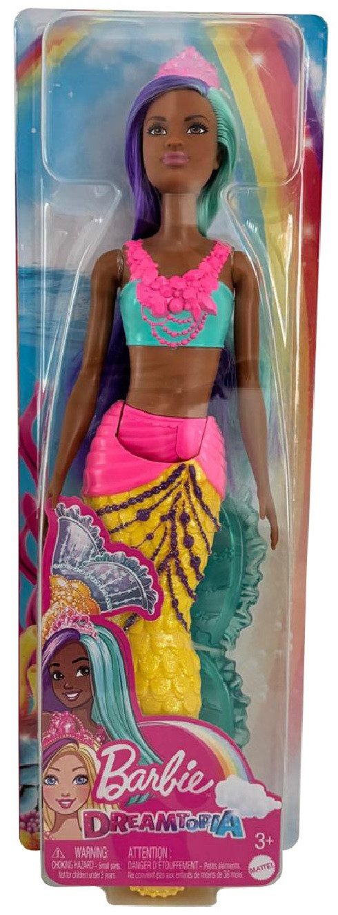 Meerjungfrauenpuppe Barbie Dreamtopia, Puppe, Meerjungfrau, bewegliche Flosse, lange Haare